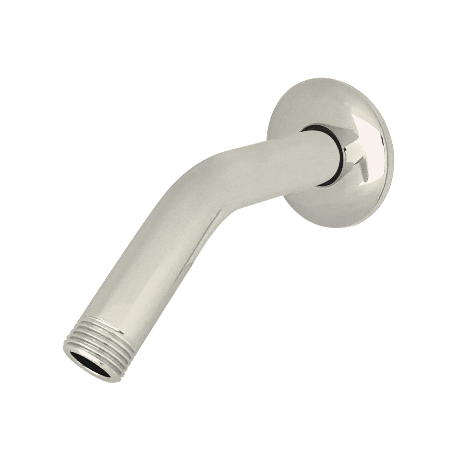 Kingston AquaElements K155K6 6-Inch Shower Arm with Round Flange, Polished Nickel