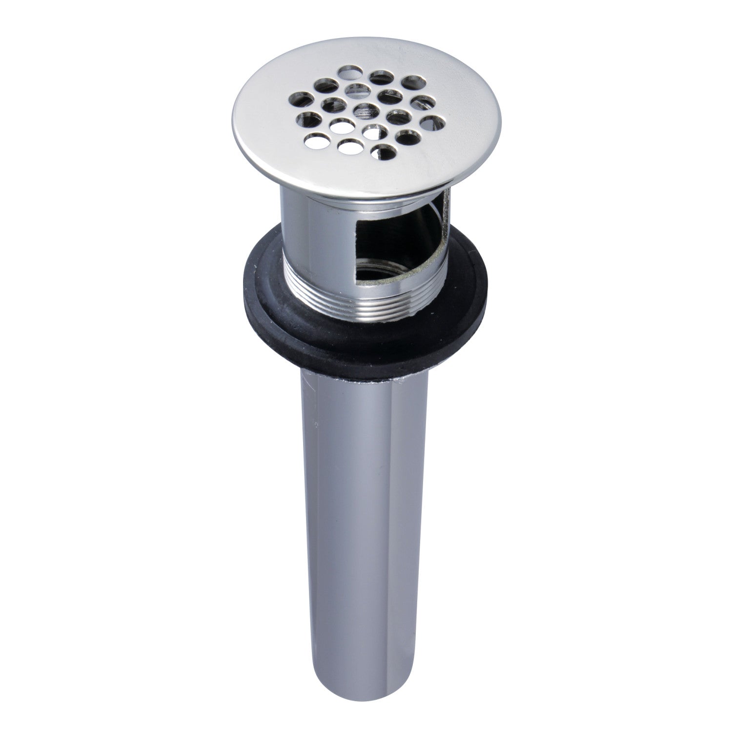 Kingston Trimscape KB5006 Brass Grid Bathroom Sink Drain with Overflow, 17 Gauge, Polished Nickel