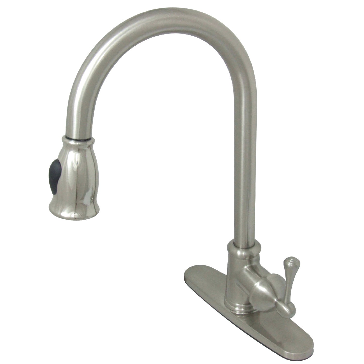 Kingston Vintage GS7888BL Robinet de cuisine à une poignée, Nickel brossé