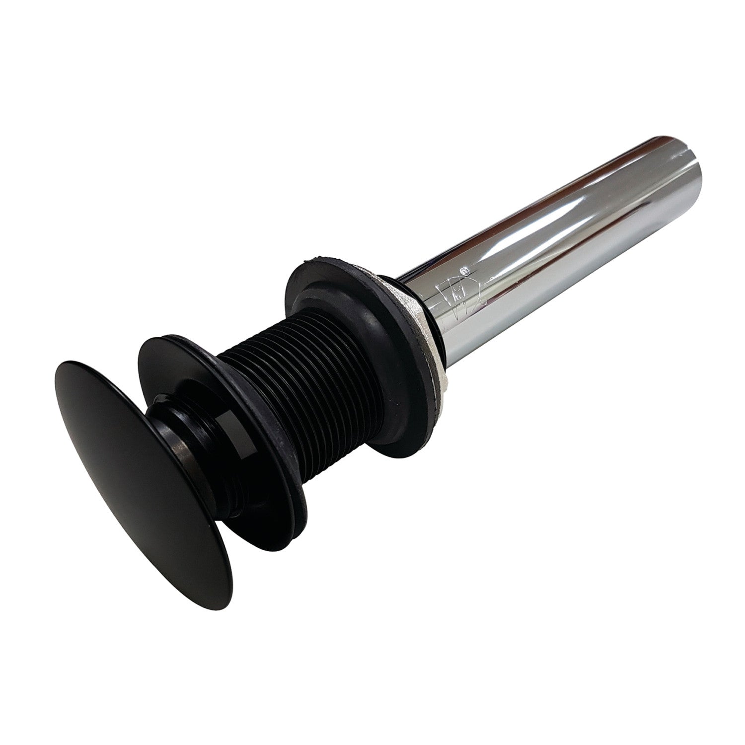Kingston Sona EV7000MB - Trimscape Brass Push Pop-Up Bathroom Sink Drain without Overflow, 22 Gauge, Matte Black
