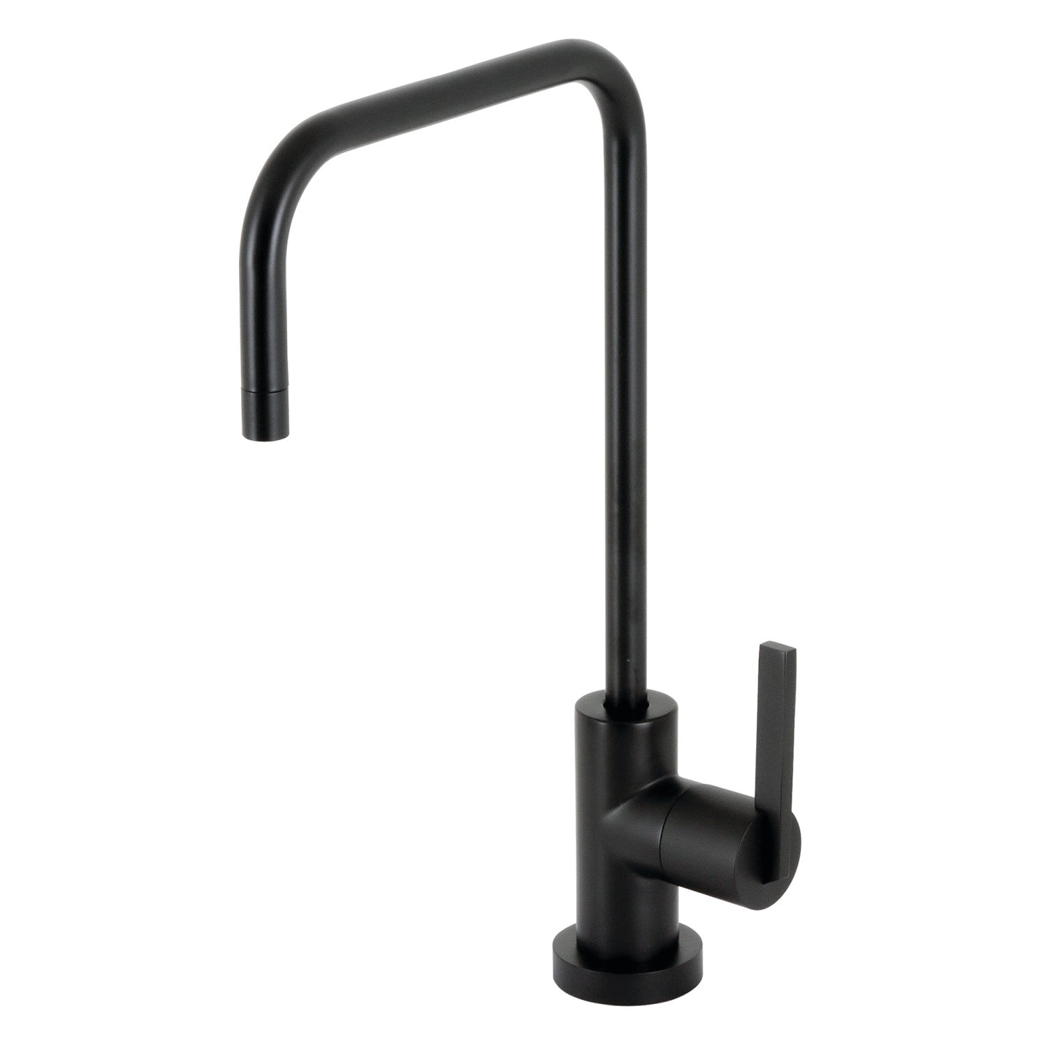 Kingston Sona KS6190CTL - Continental Single-Handle 1-Hole Deck Mount Water Filtration Faucet, Matte Black