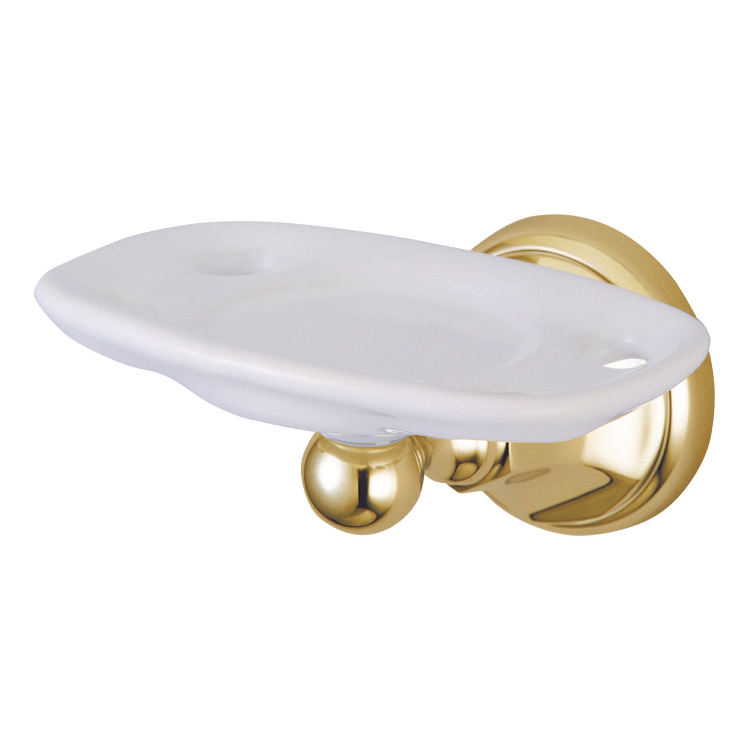 Kingston Tulare BA4816PB - Porte-brosse à dents et gobelet métropolitain, laiton poli