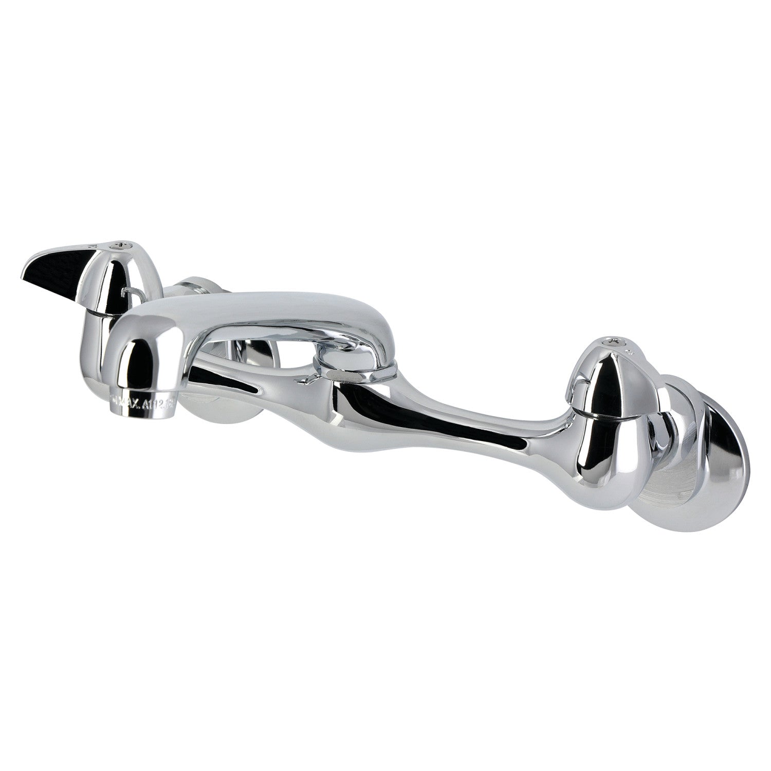 Kingston Proseal KF102 Two-Handle 2-Hole Wall Mount Bridge Kitchen Faucet, Polished Chrome