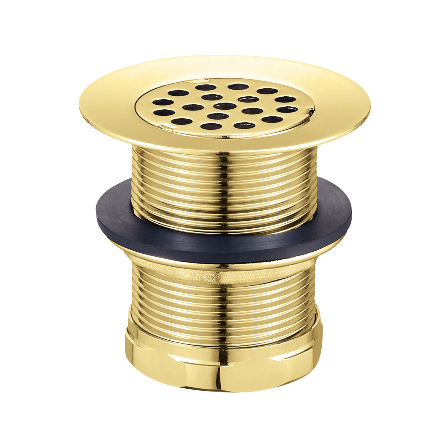 Kingston Tulare KBU1002 - Seattle 2-Inch Brass Grid Bar/Utility Sink Basket Strainer, Polished Brass