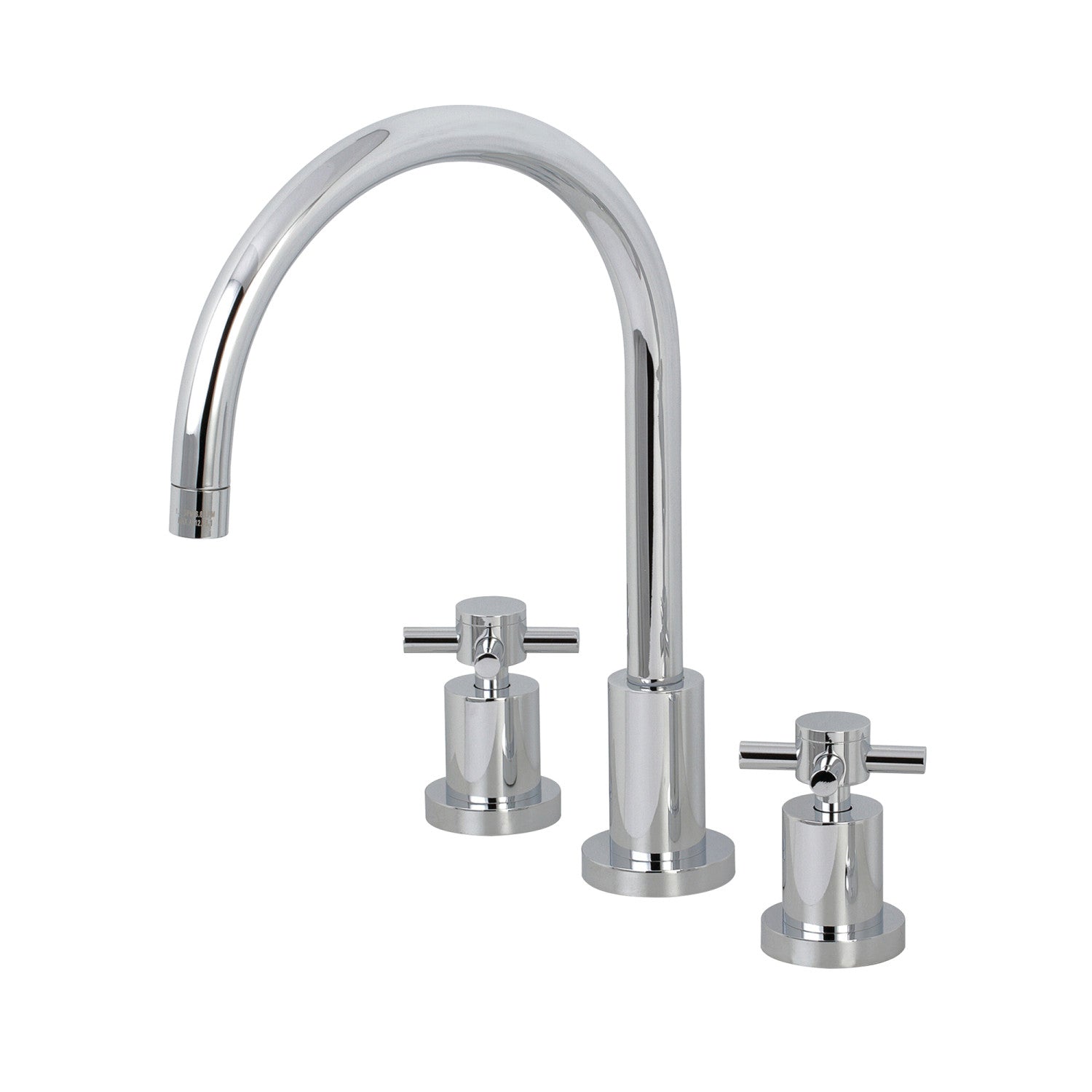 Kingston Sona KS8721DXLS - Robinet de cuisine à double poignée Concord 3 trous, chrome poli
