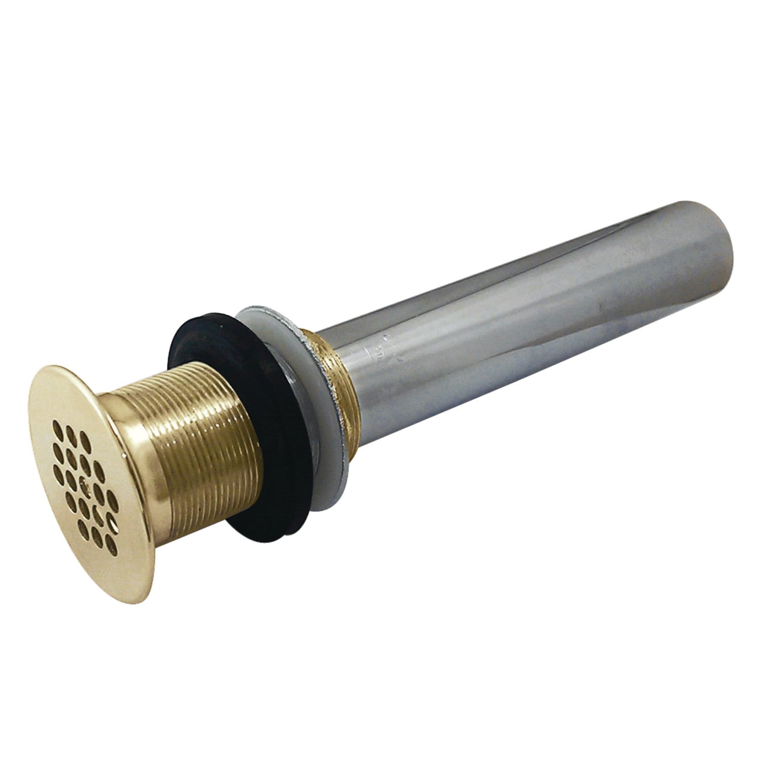 Kingston Trimscape KB4002 Brass Grid Bathroom Sink Drain without Overflow, 17 Gauge, Polished Brass