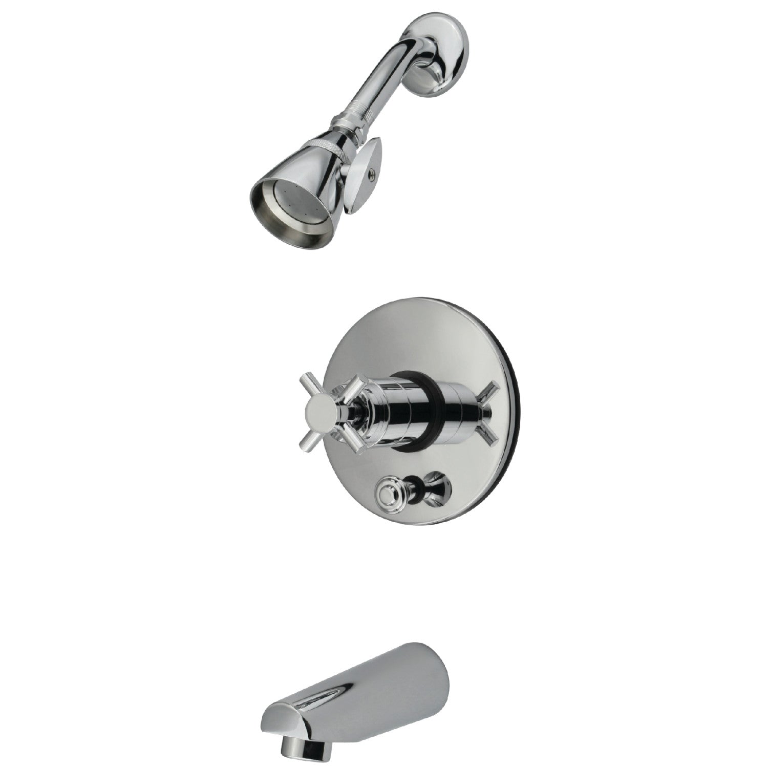 Kingston Concord KB86910DX Robinet de baignoire et de douche à pression équilibrée à une poignée, chrome poli