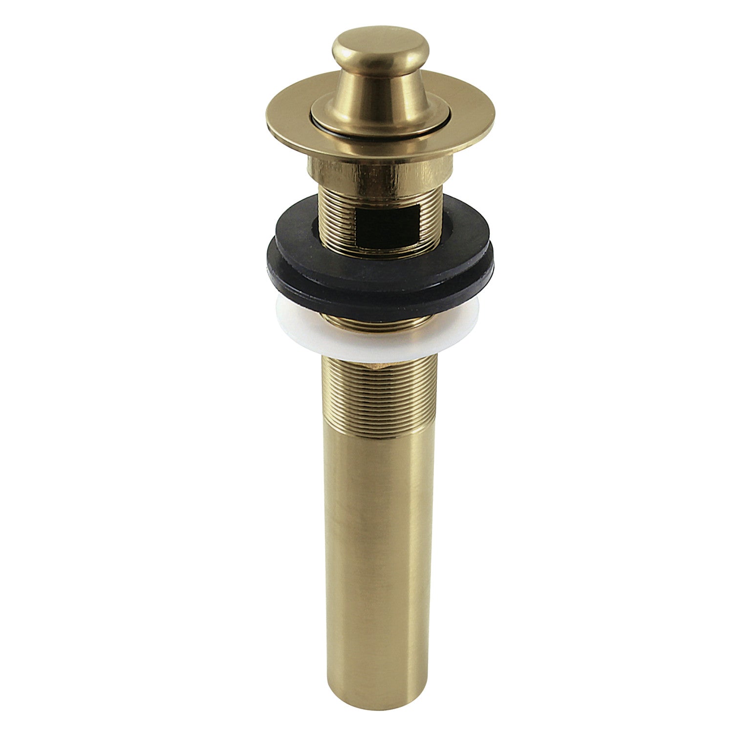 Kingston Heirloom KB3007 - Fauceture Brass Lift and Turn Bathroom Sink Drain with Overflow, 17 Gauge, Brushed Brass