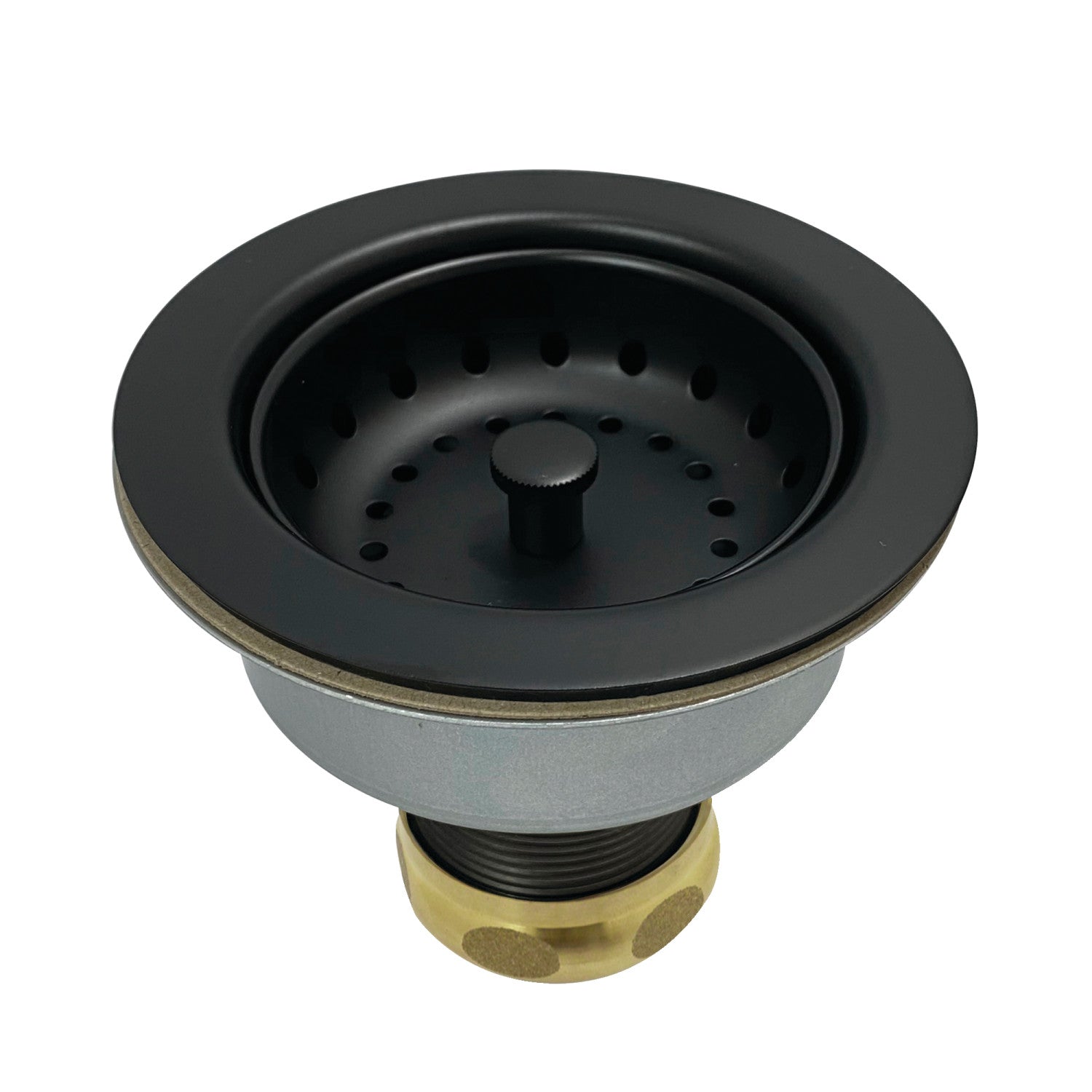 Kingston Tacoma K112MB 3-1/2 Inch Kitchen Sink Basket Strainer Only, Matte Black
