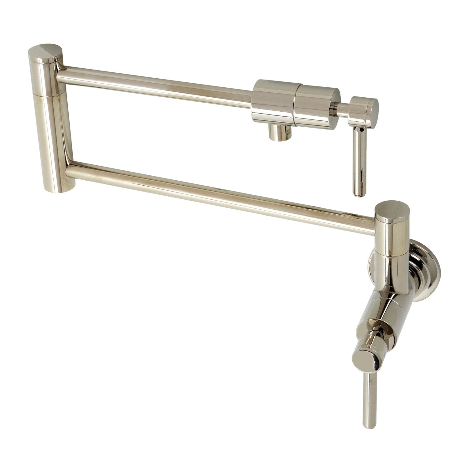 Kingston Sona KS4106DL - Concord 1 trou Robinet de remplissage de pot de montage mural, nickel poli