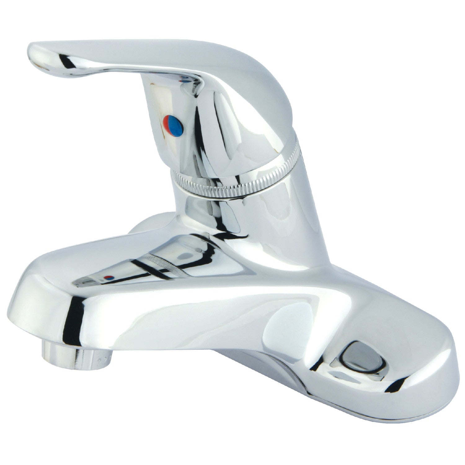 Kingston Chatham GKB541G Robinet de salle de bains simple poignée 3 trous montage sur plage 4-Inch Centerset avec filtre à grille, chrome poli