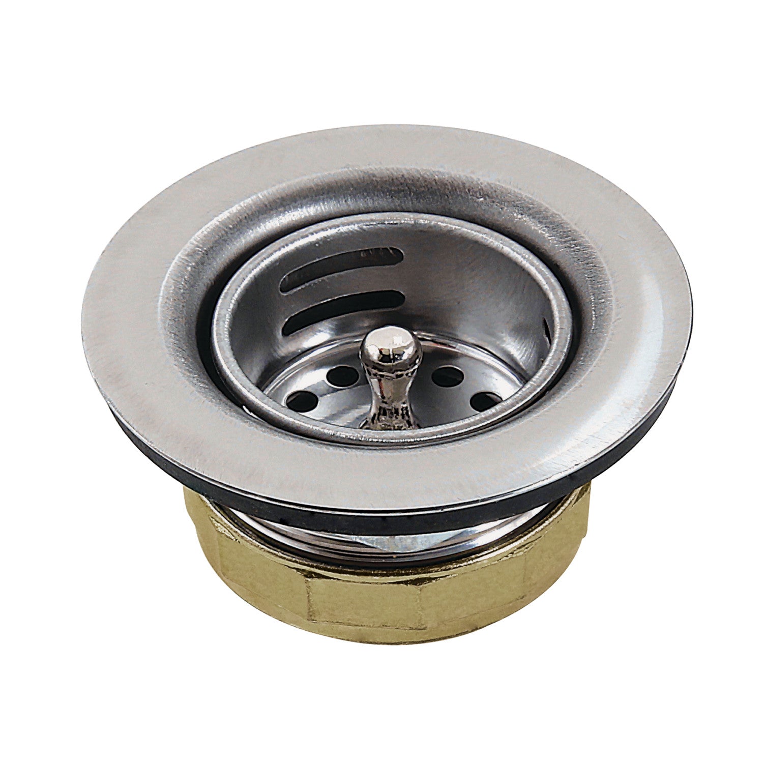Kingston Tacoma K461 Stainless Steel Bar Sink Basket Strainer, Brushed Stainless Steel