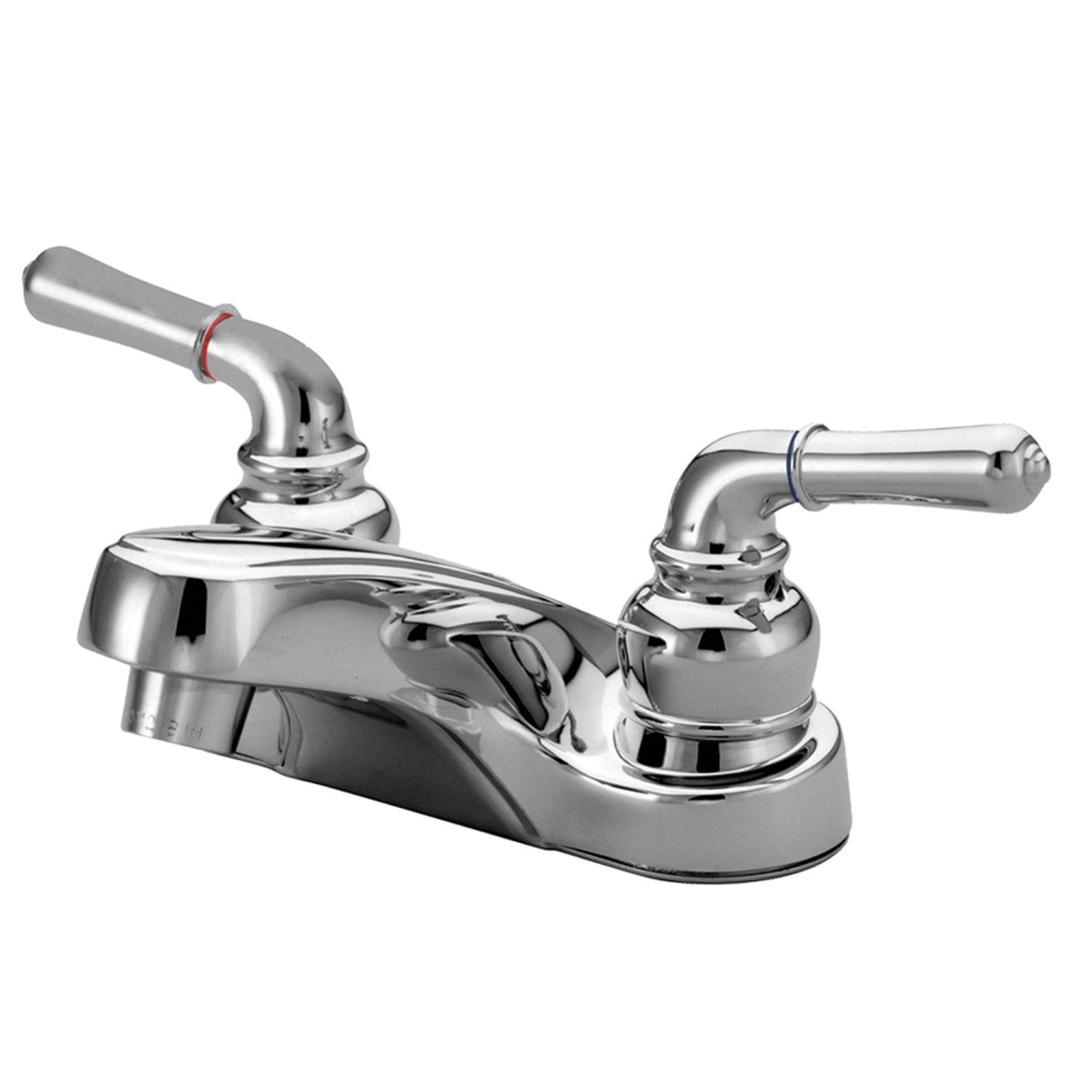 Kingston Heirloom KB251LP - Magellan Double poignée 3 trous montage sur plage 4-Inch Centerset Robinet de salle de bains, Chrome poli