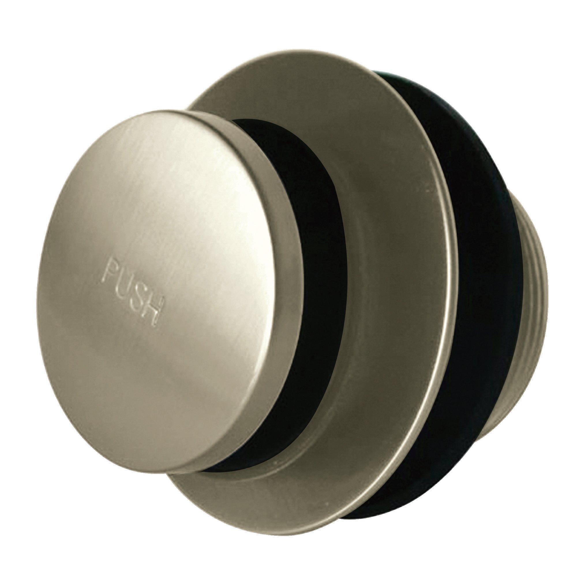 Kingston Tulare DTT208 - Made To Match Brass Toe Touch Tub Drain, Brushed Nickel
