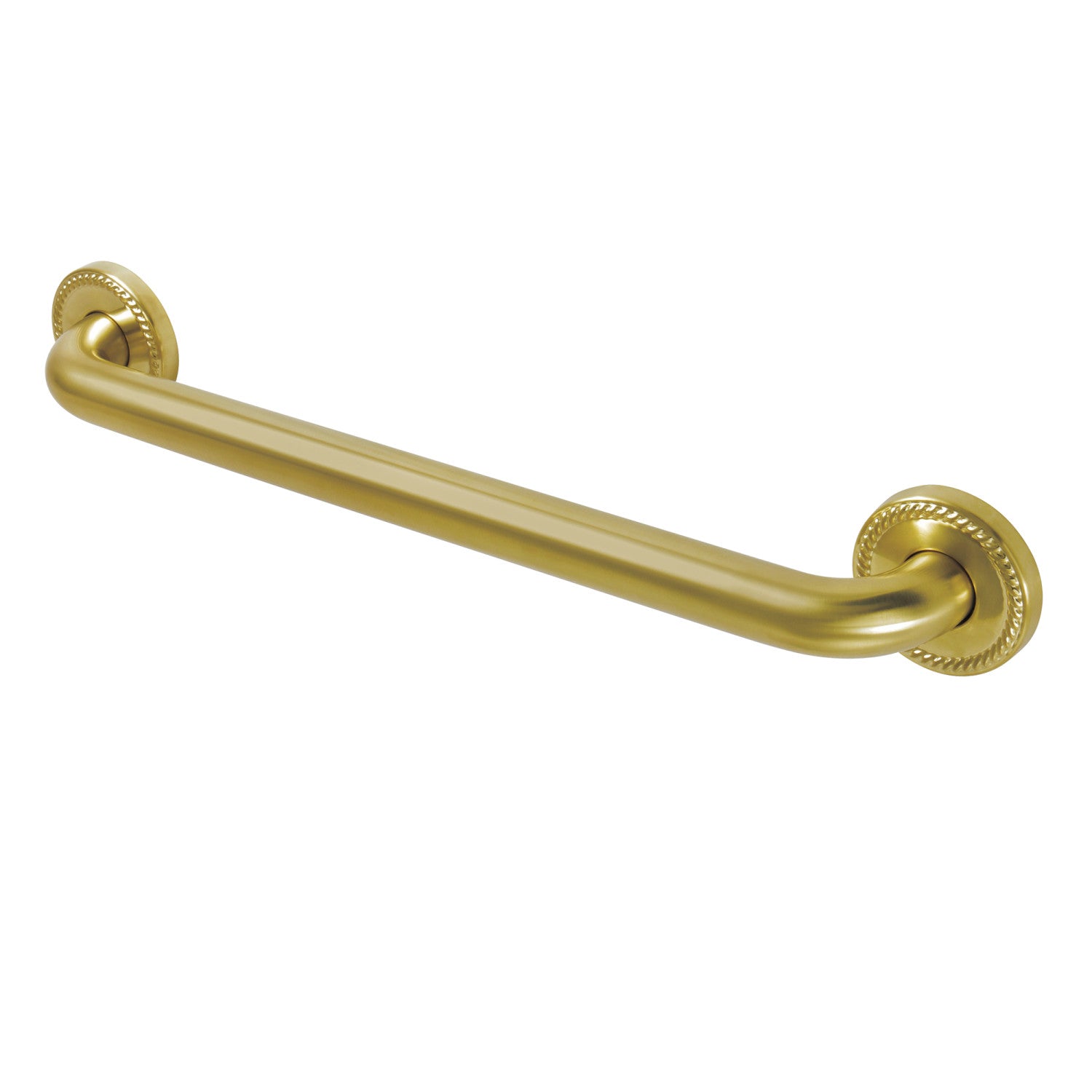 Kingston Heirloom DR814187 - Laurel 18-Inch x 1-1/4-Inch O.D. Brass Decorative Grab Bar, Brushed Brass