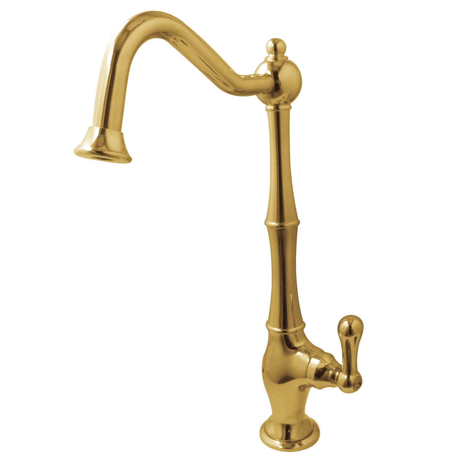 Kingston Heirloom KS1192AL - Heritage Single-Handle 1-Hole Deck Mount Water Filtration Faucet, Polished Brass