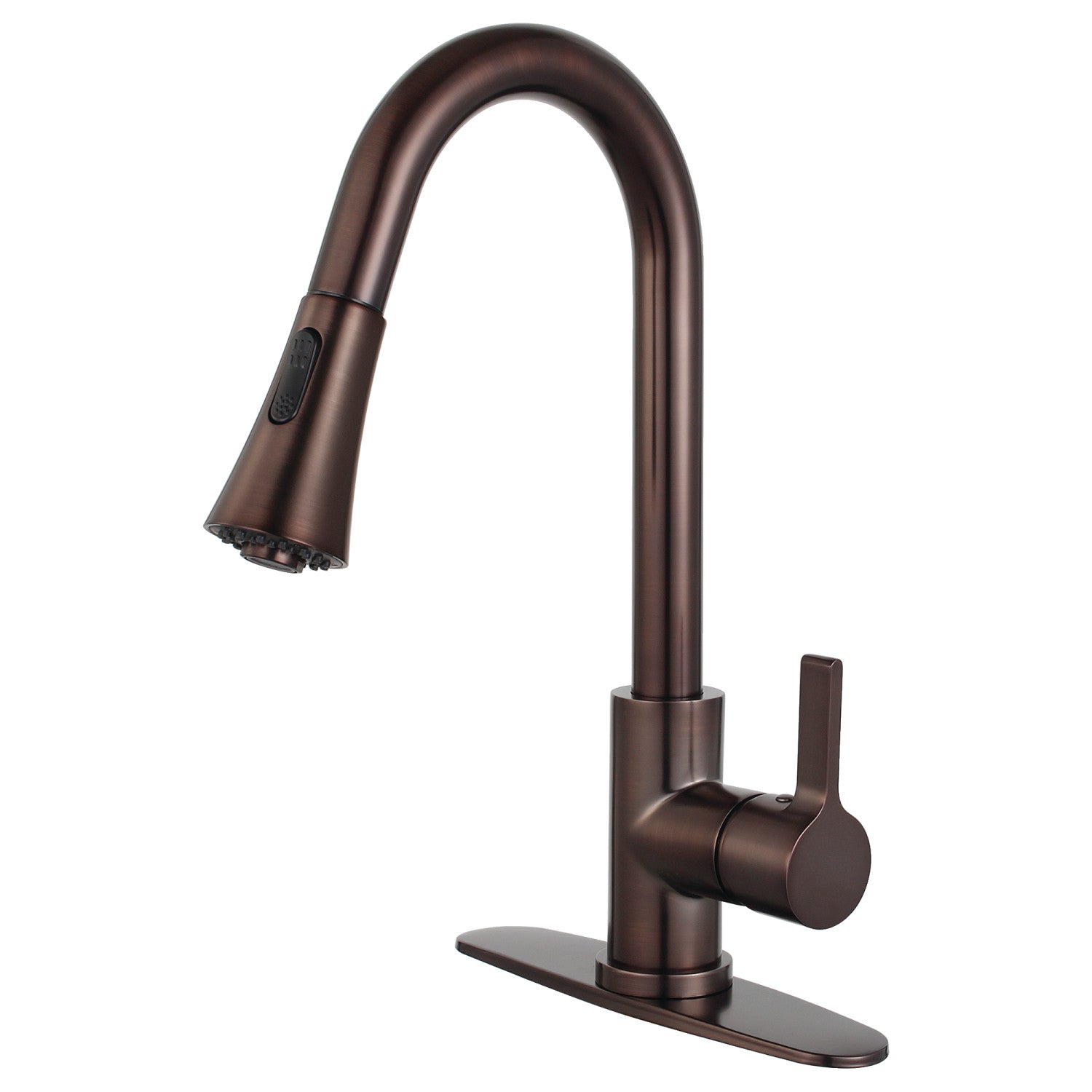 Kingston Tulare LS8725CTL - Robinet de cuisine à poignée unique continental, bronze frotté à l'huile