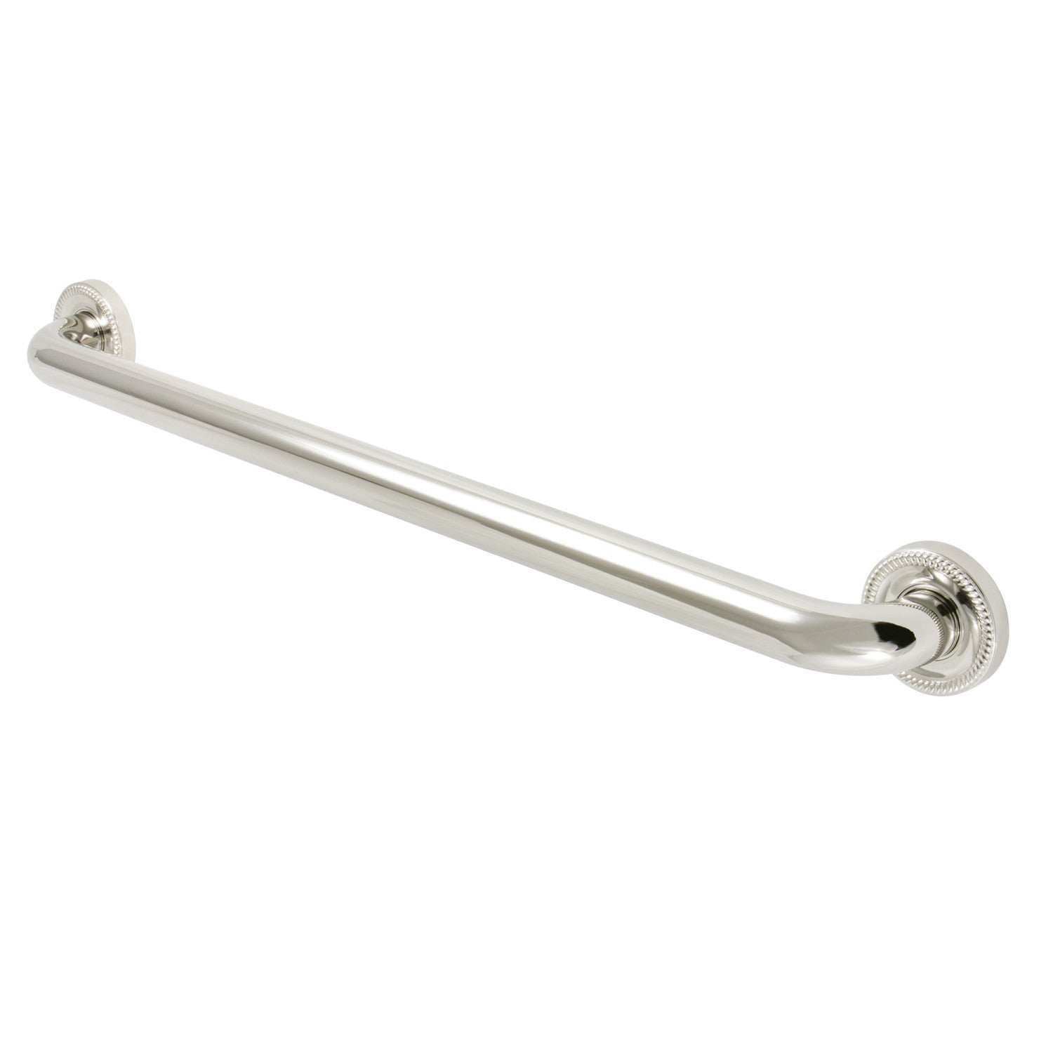 Kingston Heirloom DR914246 - Camelon 24-Inch x 1-1/4-Inch O.D. Brass Decorative Grab Bar, Polished Nickel