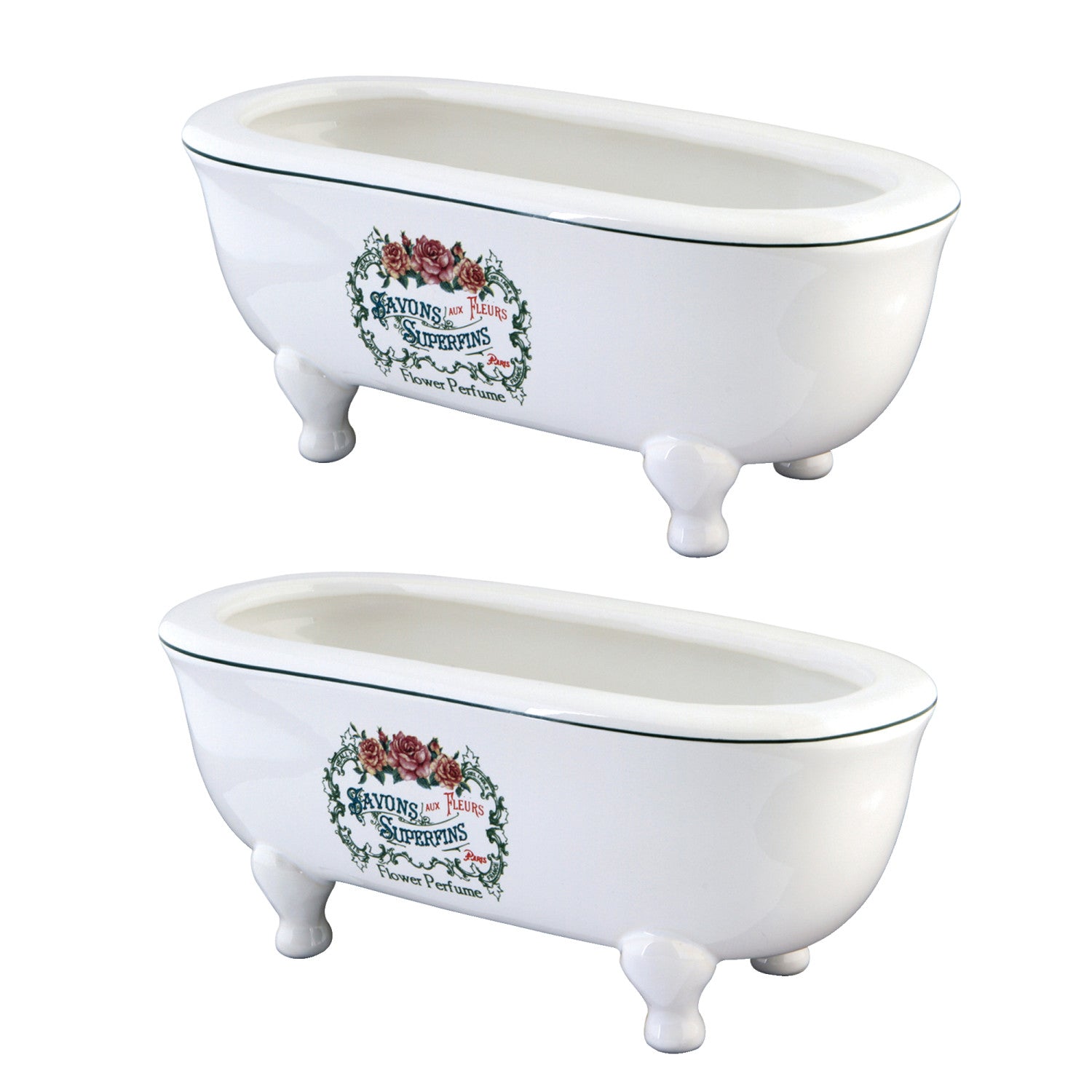Kingston Heirloom BATUBDEWD 7-3/4-Inch Mini Tub (2-Pieces), Blanc