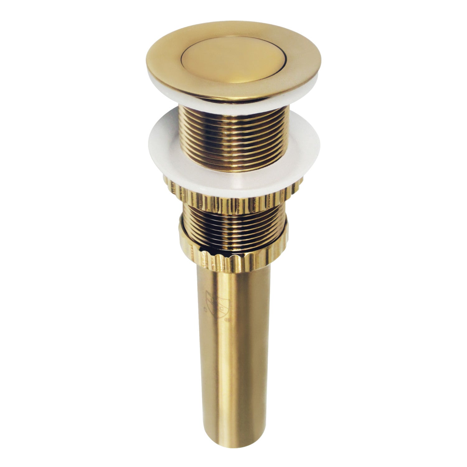 Kingston Coronet EV8417 Brass Push Pop-Up Bathroom Sink Drain, Brushed Brass
