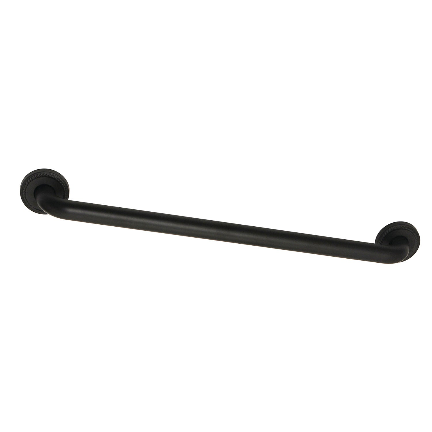 Kingston Heirloom DR814240 - Laurel 24-Inch x 1-1/4-Inch O.D. Brass Decorative Grab Bar, Matte Black