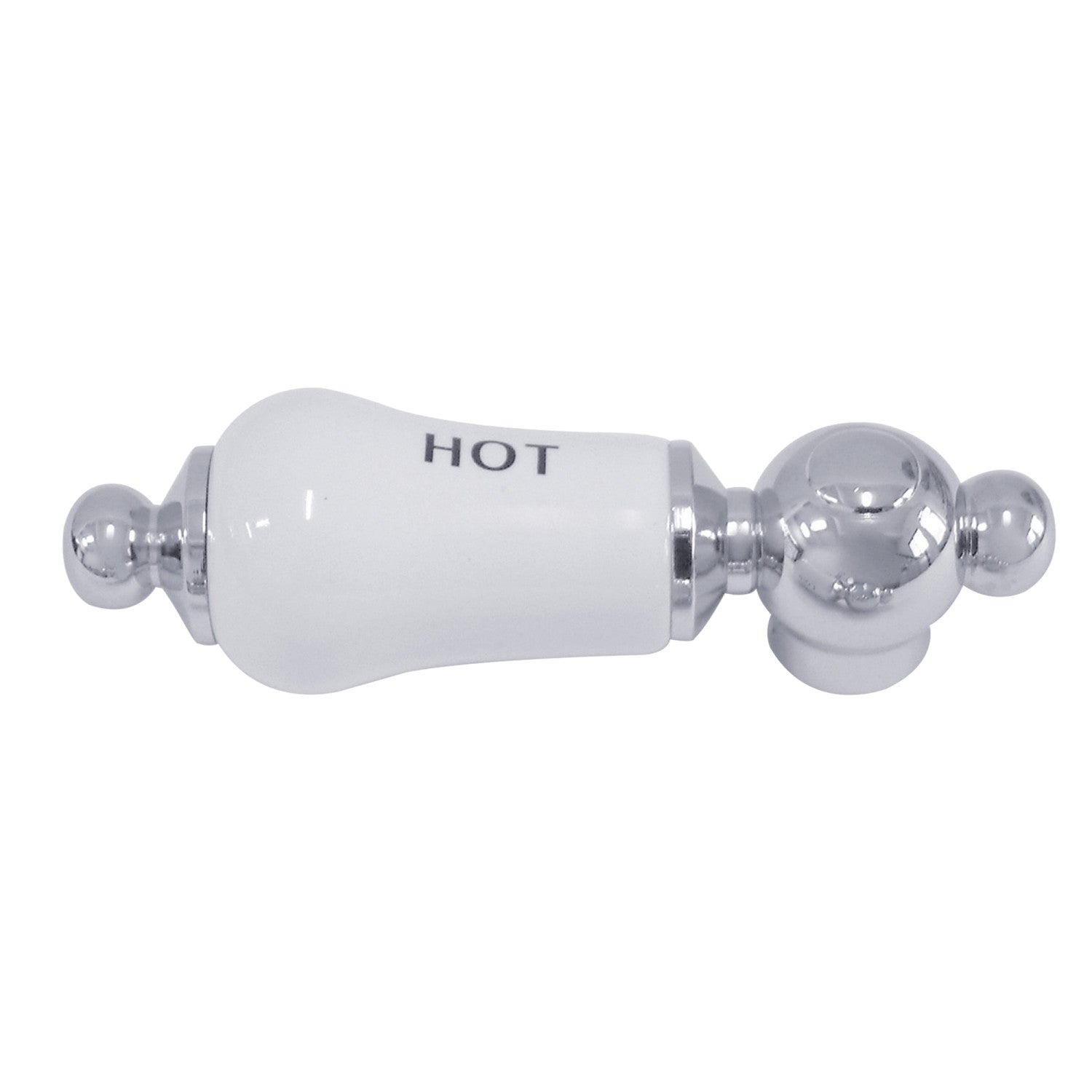 Kingston Vintage CCPL1H Porcelain Lever Handle (Hot Side), Polished Chrome