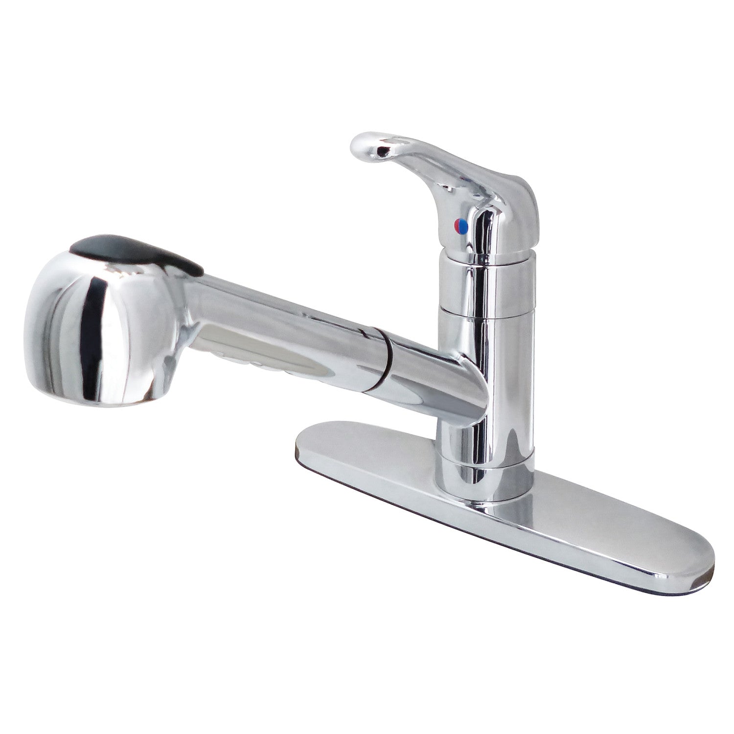 Kingston Tulare GSC881NCLSP - Siècle monomanche 1-or-3 Trou montage sur plage extractible Pulvérisateur Robinet de cuisine, Chrome poli
