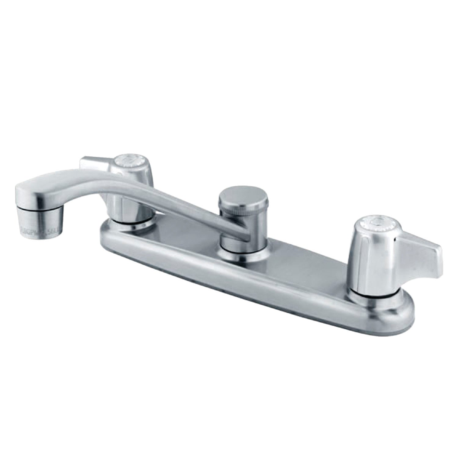 Kingston Magellan KB261 Robinet de cuisine central à deux poignées 2 trous 8, chrome poli
