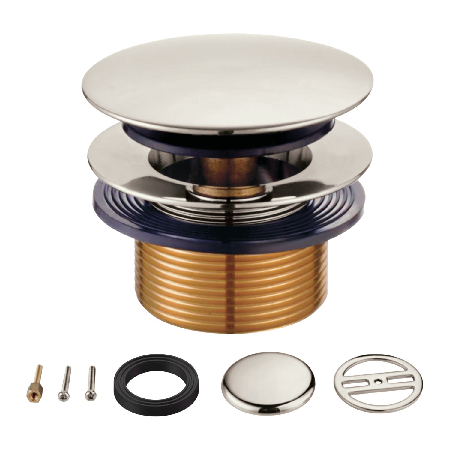 Kingston Sona KBU2006 - Eugene Toe Touch Tub Drain Conversion Kit, Polished Nickel
