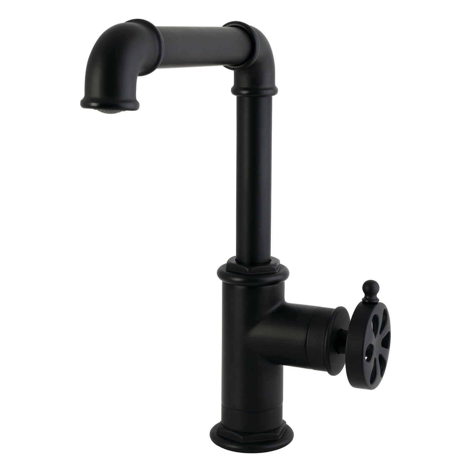 Kingston Belknap LS6200RX Robinet de cuisine à une poignée 1 trou, noir mat
