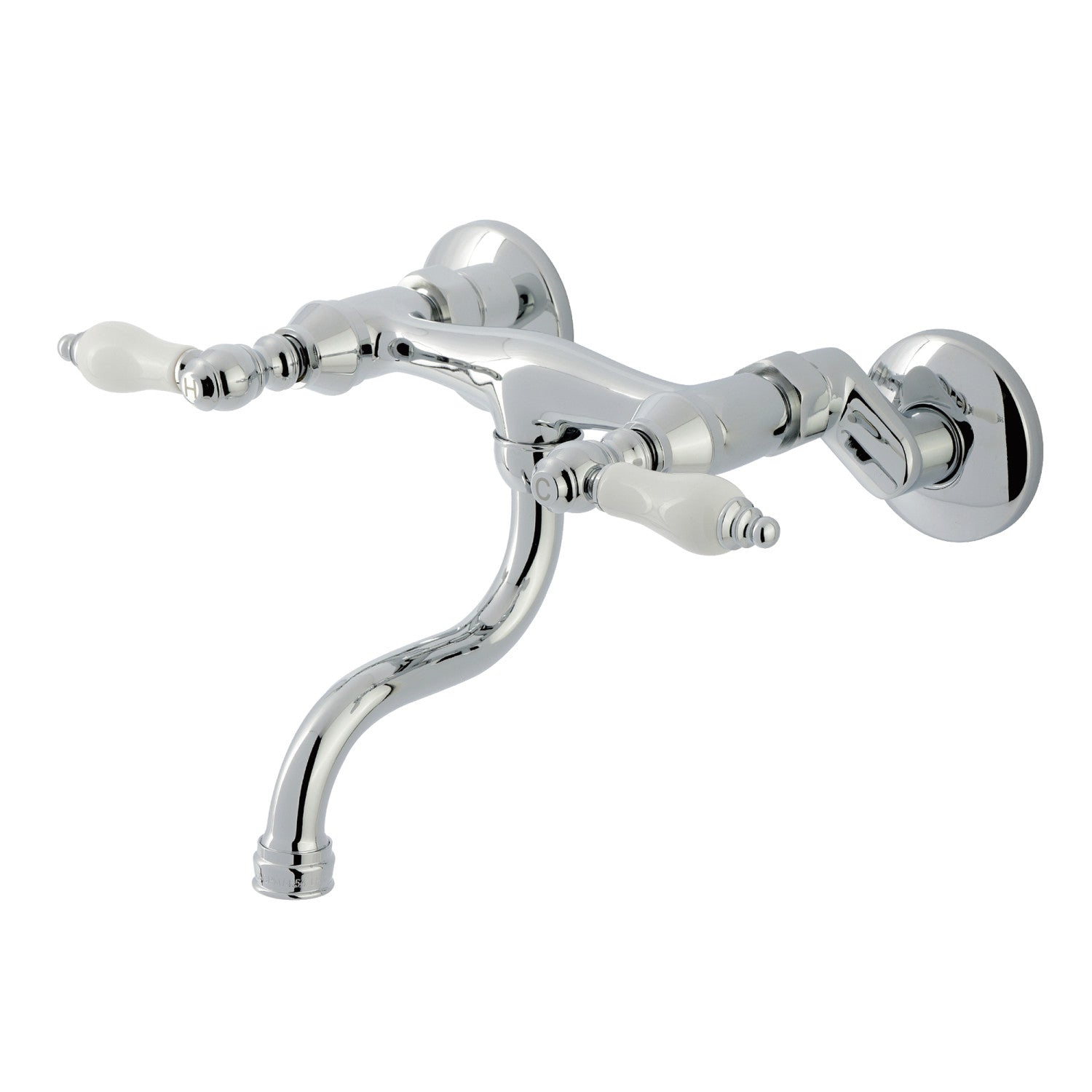 Kingston Heirloom KS2111PL - Robinet de salle de bains à double poignée 2 trous, chrome poli