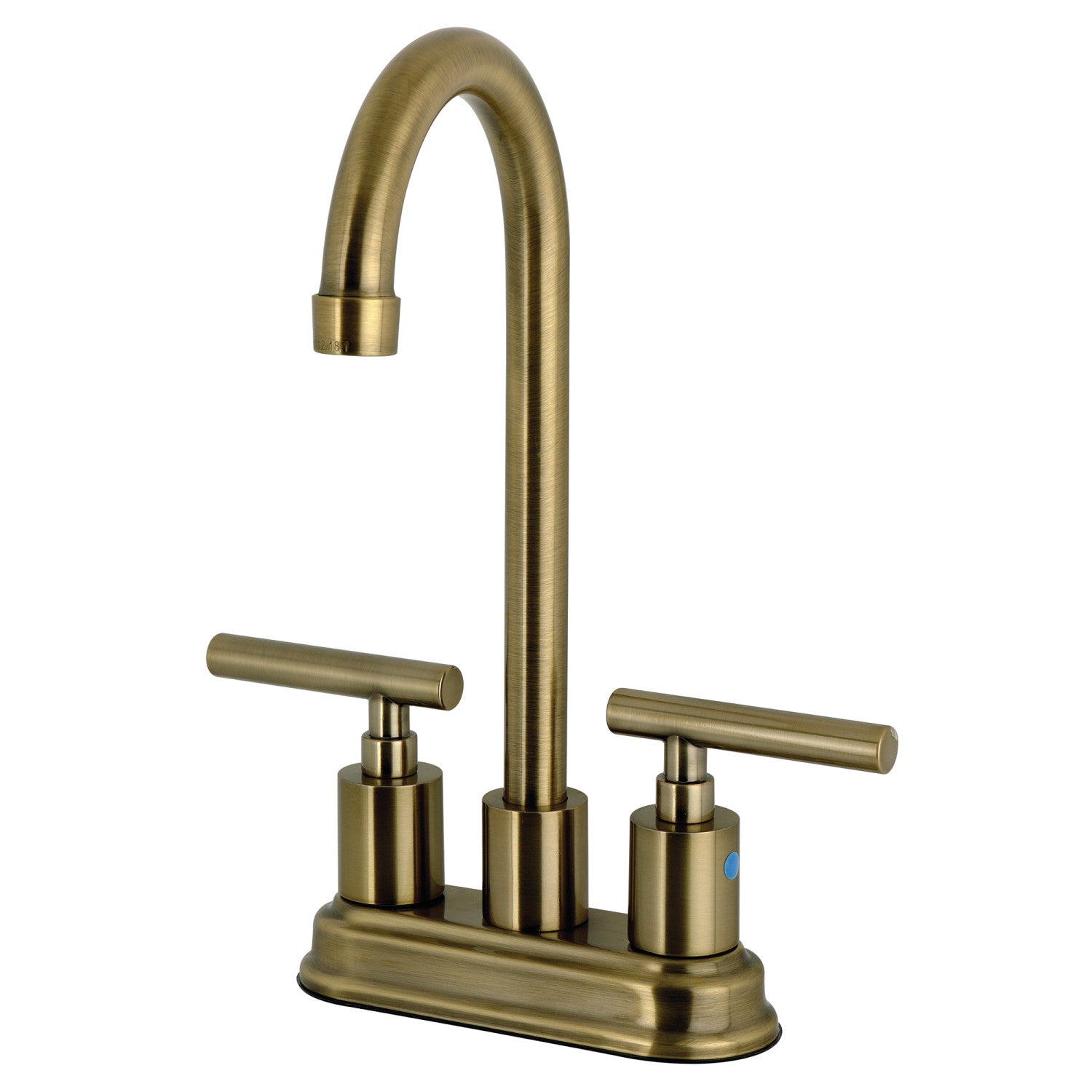 Kingston Sona KB8493CML - Robinet de bar à deux poignées 2 trous, laiton antique