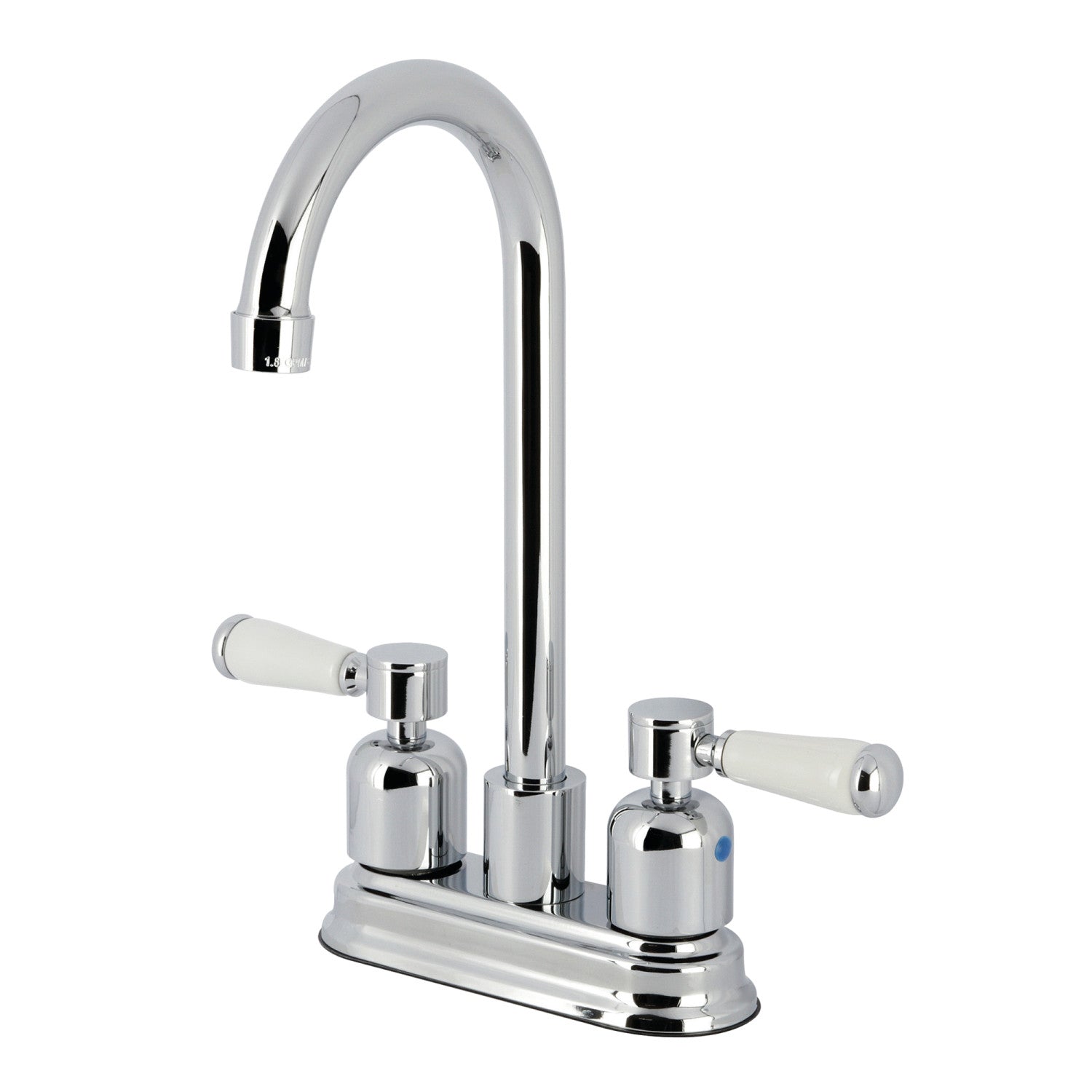 Kingston Tulare FB8491DPL - Robinet de barre à deux poignées 2 trous, chrome poli