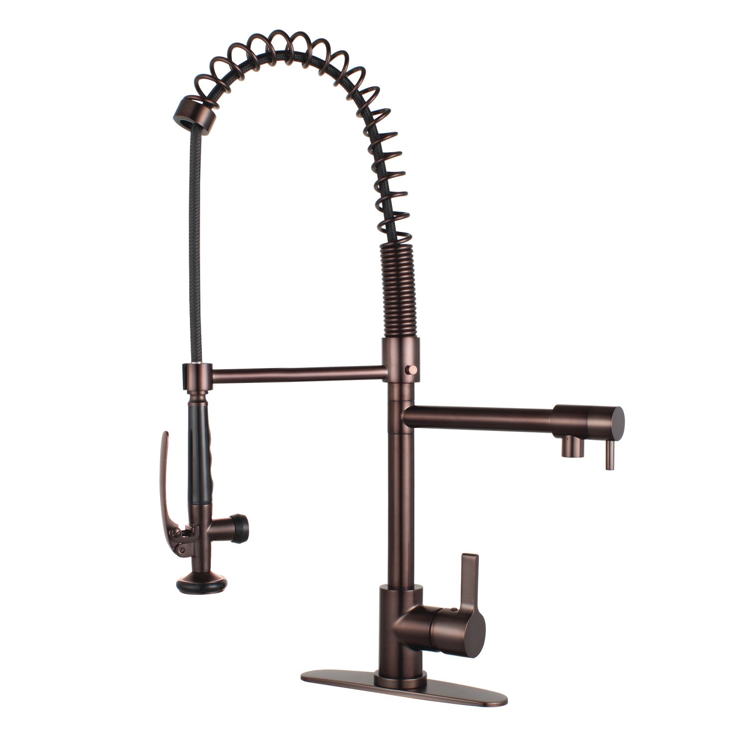Kingston Sona LS8505CTL - Robinet de cuisine pré-rinçage Continental à une poignée 1 trou, bronze huilé