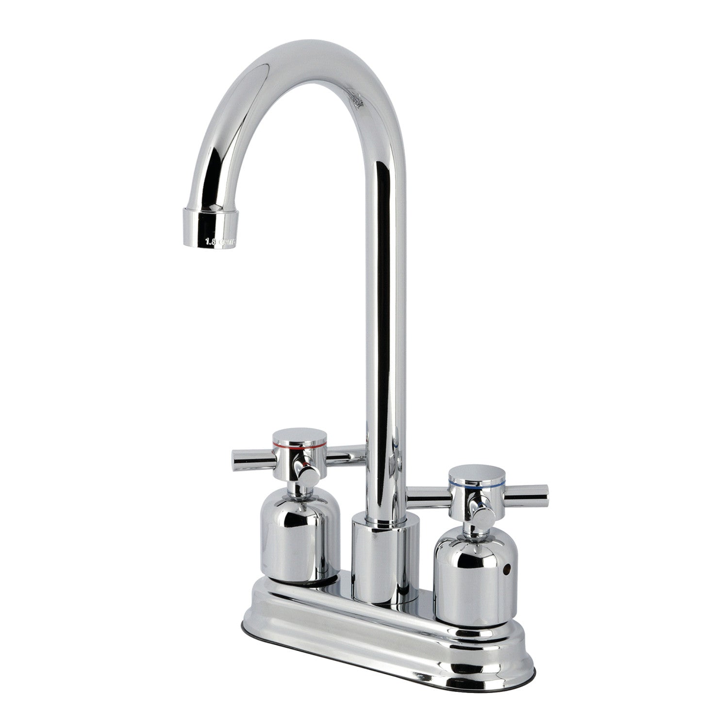 Kingston Tulare FB8491DX - Robinet de barre de plate-forme à deux poignées Concord 2 trous, chrome poli