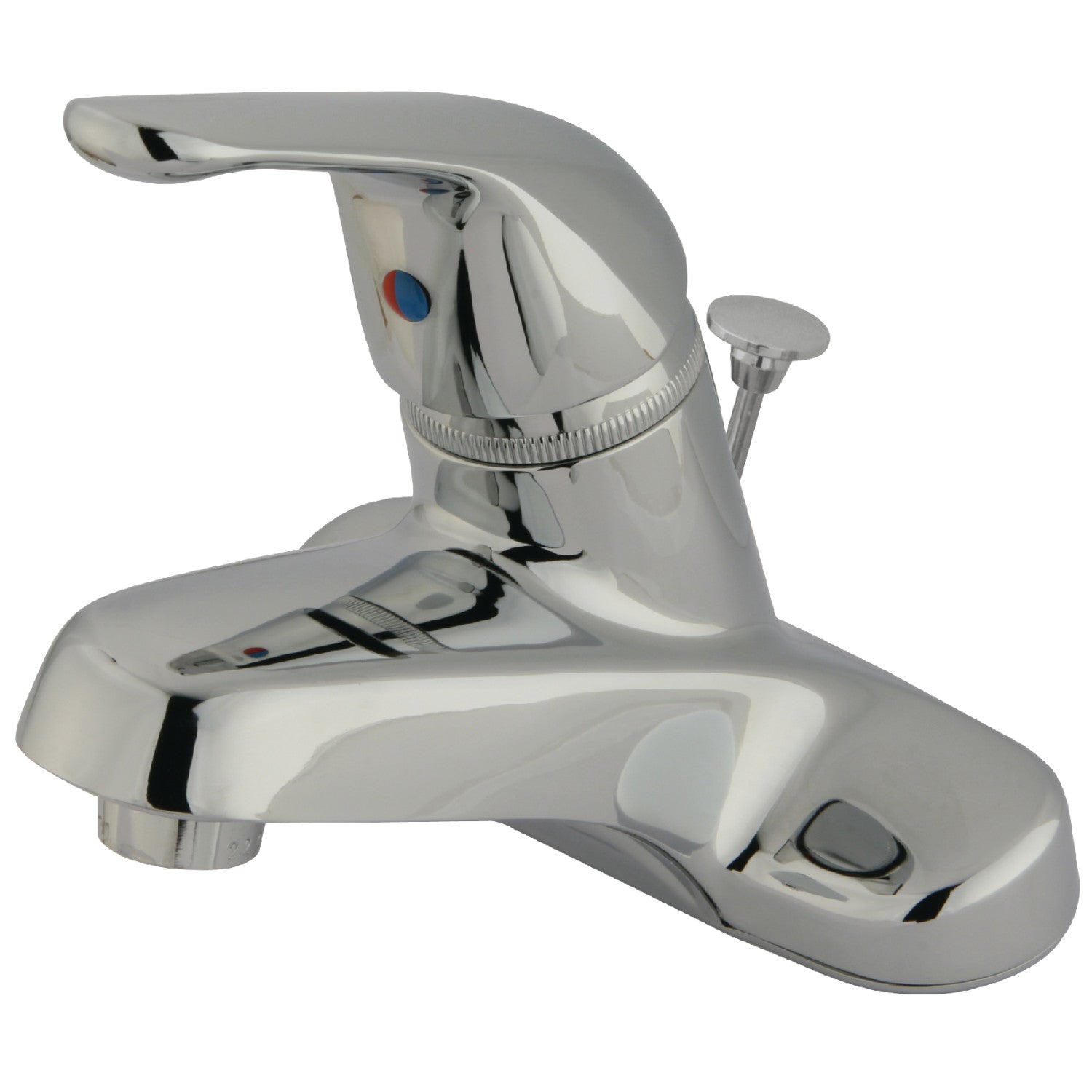 Kingston Tulare KB541B - Chatham Single-Handle 3-Hole Deck Mount 4-Inch Centerset Bathroom Faucet with Brass Pop-Up, Polished Chrome