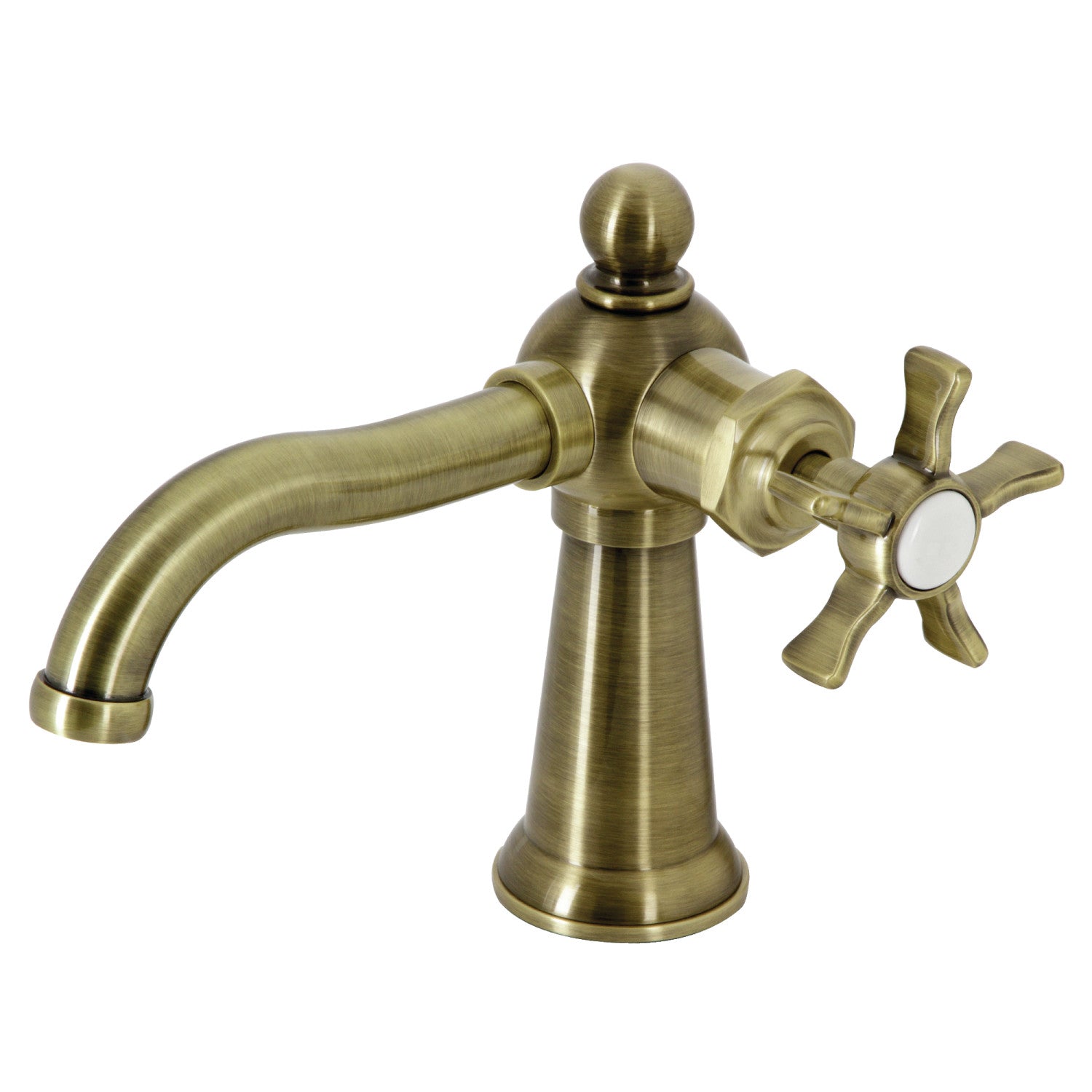 Kingston Heirloom KS3543NX - Hamilton Robinet de salle de bain à une poignée 1 trou avec bonde à tirette, laiton antique