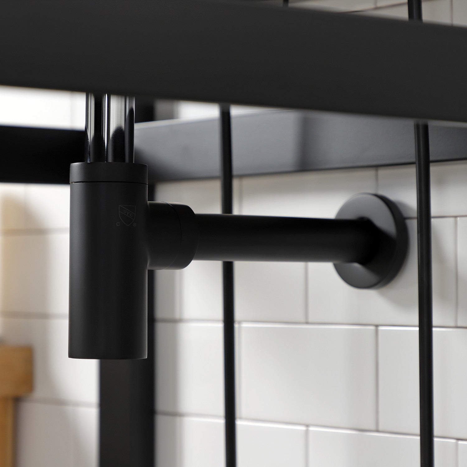Kingston Sona CC43100DLLKB30 - Trimscape Modern Plumbing Sink Trim Kit with Bottle Trap, Matte Black