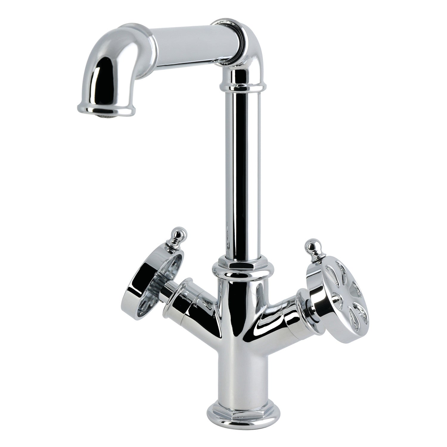Kingston Belknap LS6501RX Robinet de cuisine à deux poignées 1 trou, chrome poli