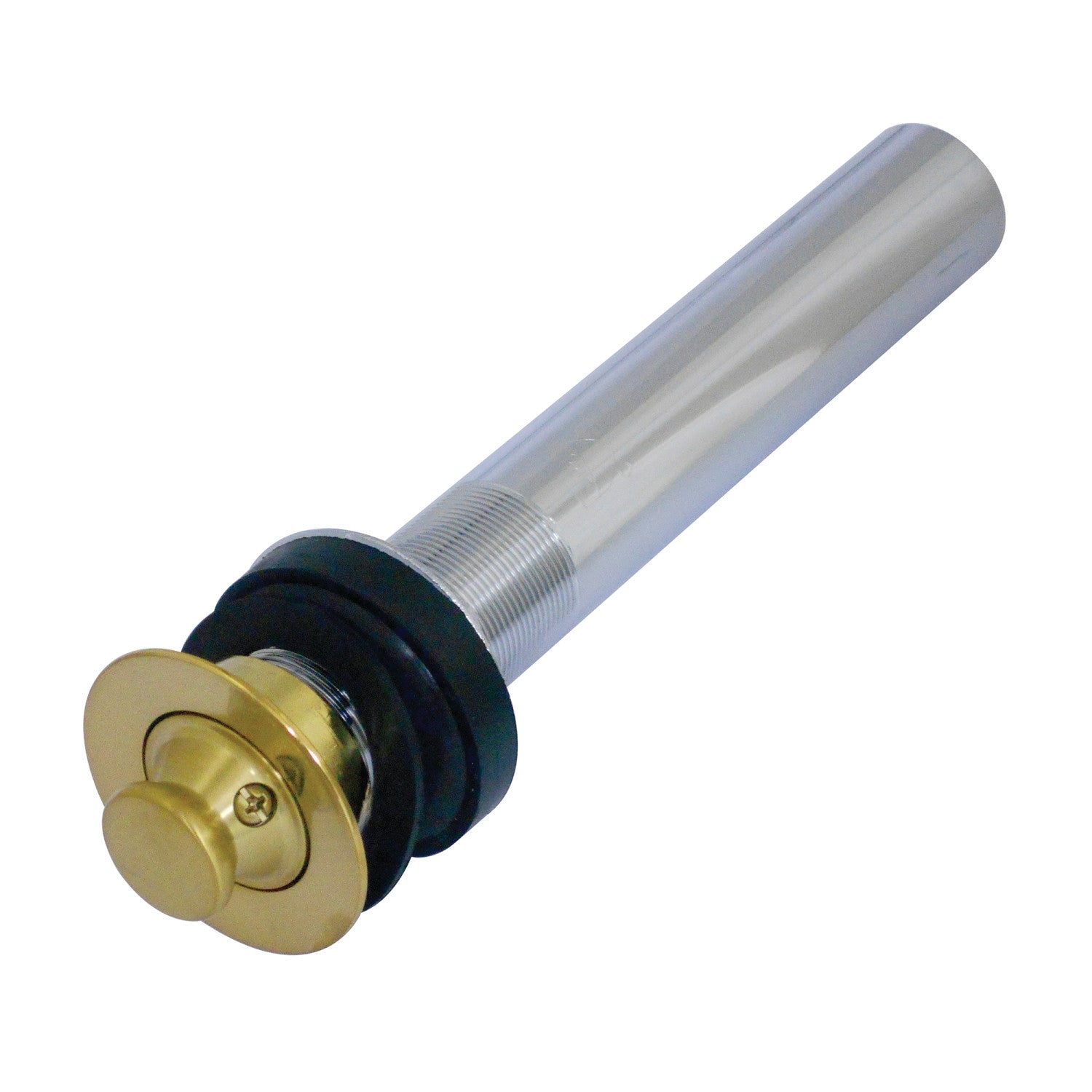 Kingston Heirloom EV3007 - Trimscape Brass Lift and Turn Bathroom Sink Drain without Overflow, 17 Gauge, Brushed Brass