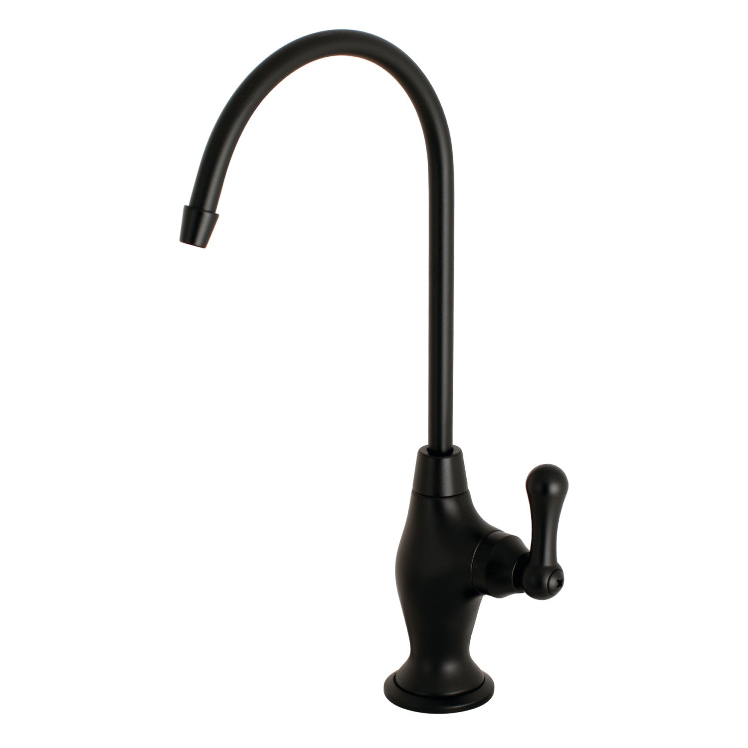 Kingston Heirloom KS3190AL - Restoration Single-Handle 1-Hole Deck Mount Water Filtration Faucet, Matte Black