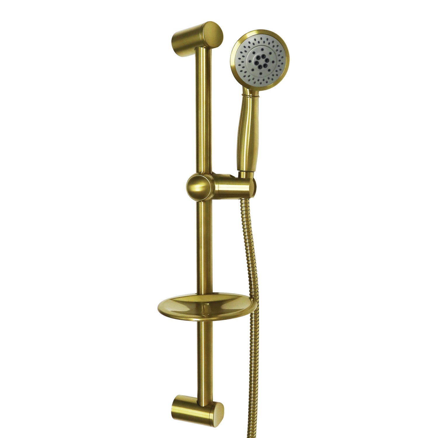 Kingston Tulare KX2527SBB - Vilbosch 5-Function Douche à main avec kit de barres coulissantes 24-inch, laiton brossé