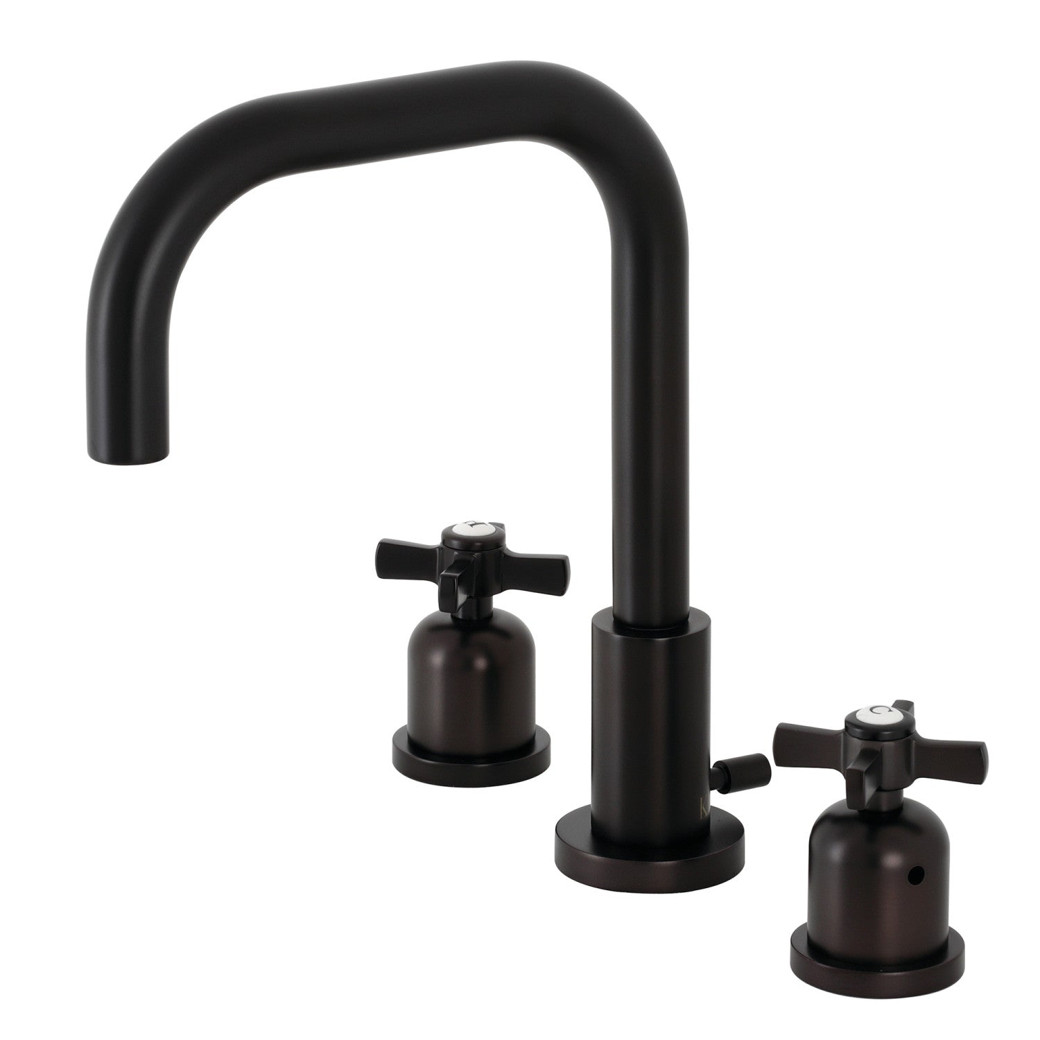 Kingston Sona FSC8935ZX - Robinet de salle de bains à large déploiement avec robinet en laiton à deux poignées 3 trous