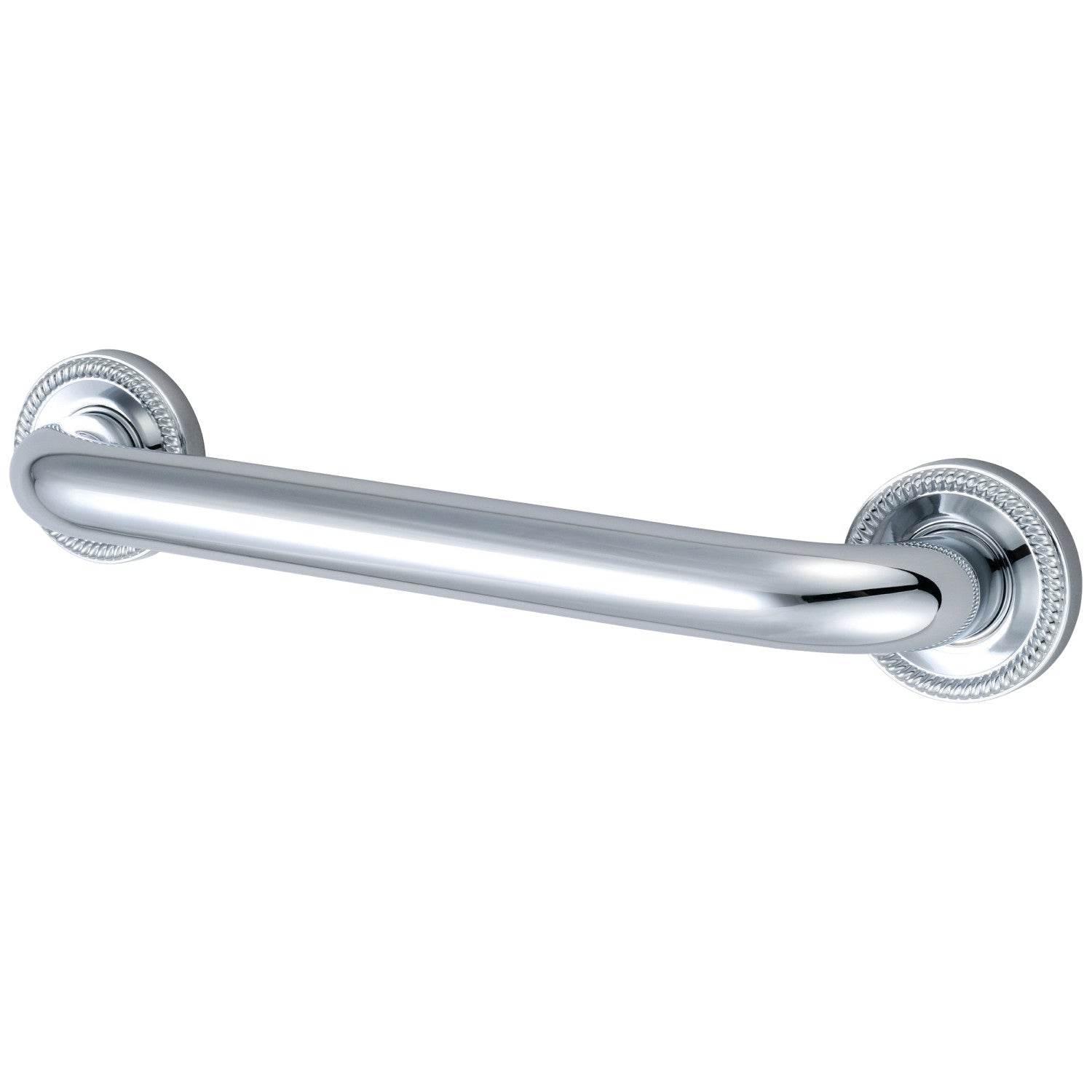 Kingston Heirloom DR914241 - Camelon 24-Inch x 1-1/4-Inch O.D. Brass Decorative Grab Bar, Polished Chrome
