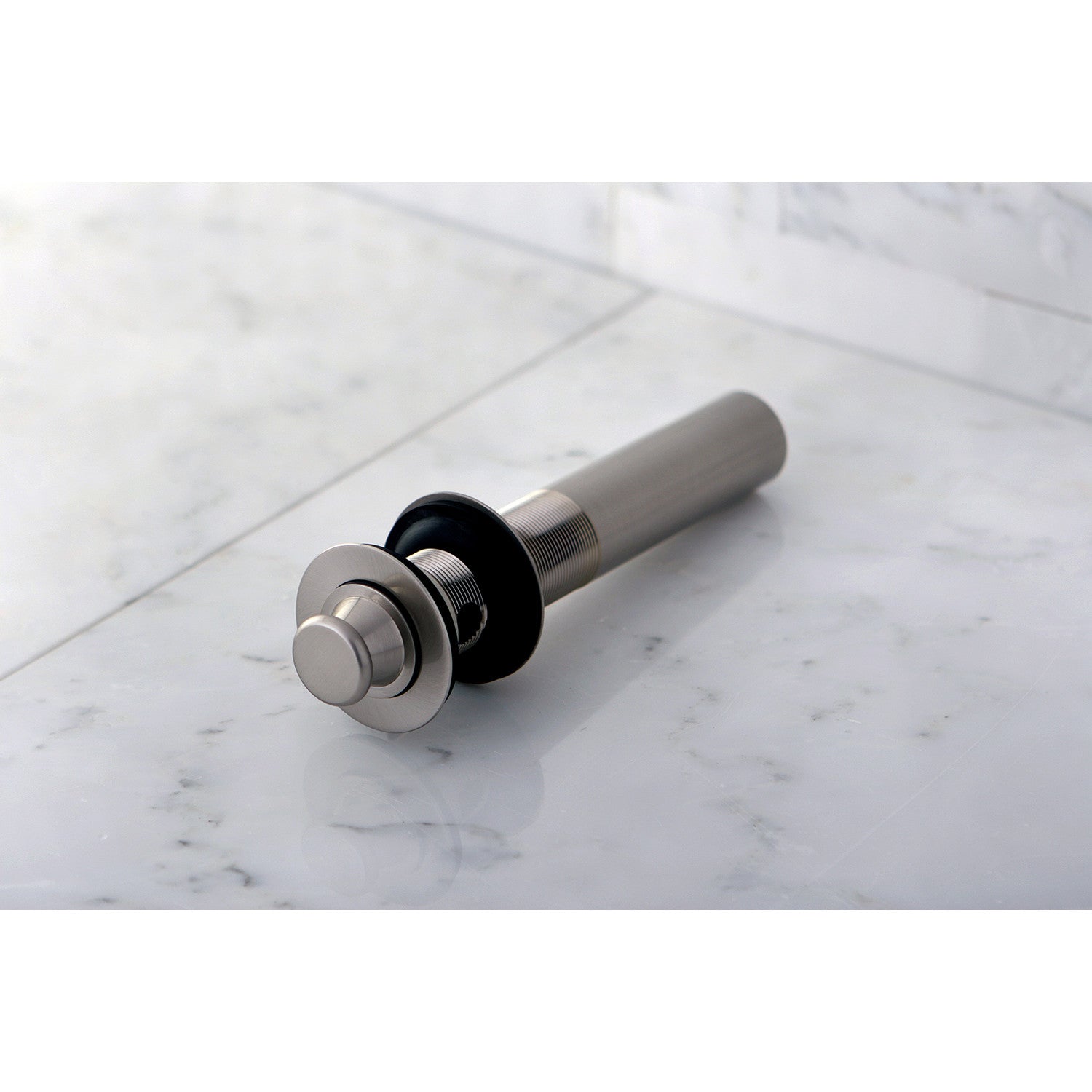 Kingston Heirloom EV3008 - Trimscape Brass Lift and Turn Bathroom Sink Drain without Overflow, 17 Gauge, Brushed Nickel