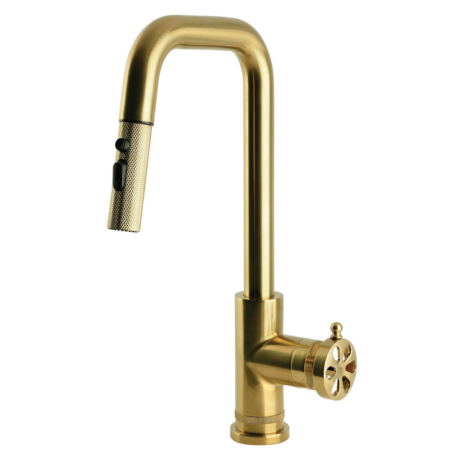 Kingston Belknap LS2733RX Robinet de cuisine à une poignée, laiton brossé
