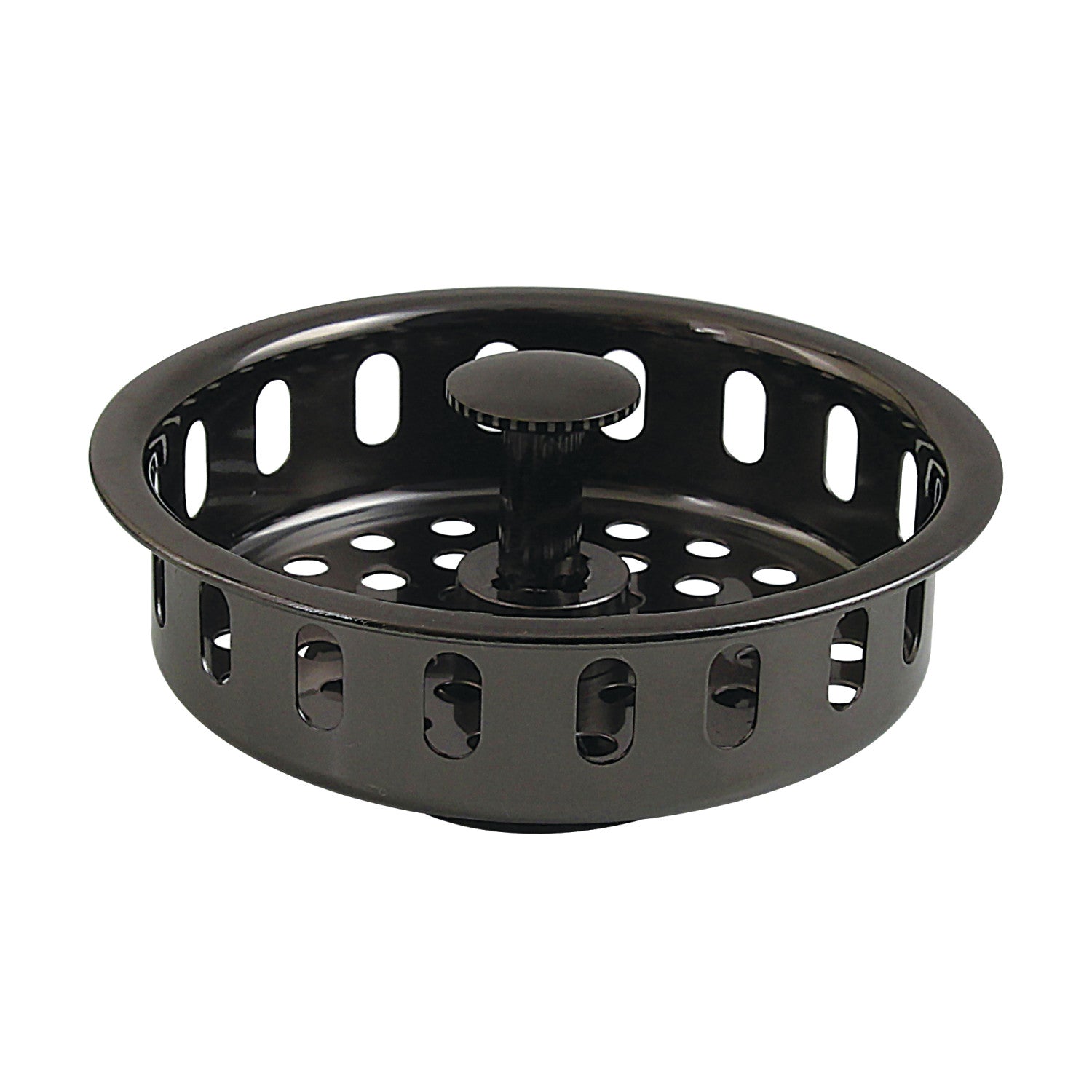 Kingston Made To Match KBP2000 3-1/2 Inch Kitchen Sink Basket Strainer Only, Black Stainless Steel