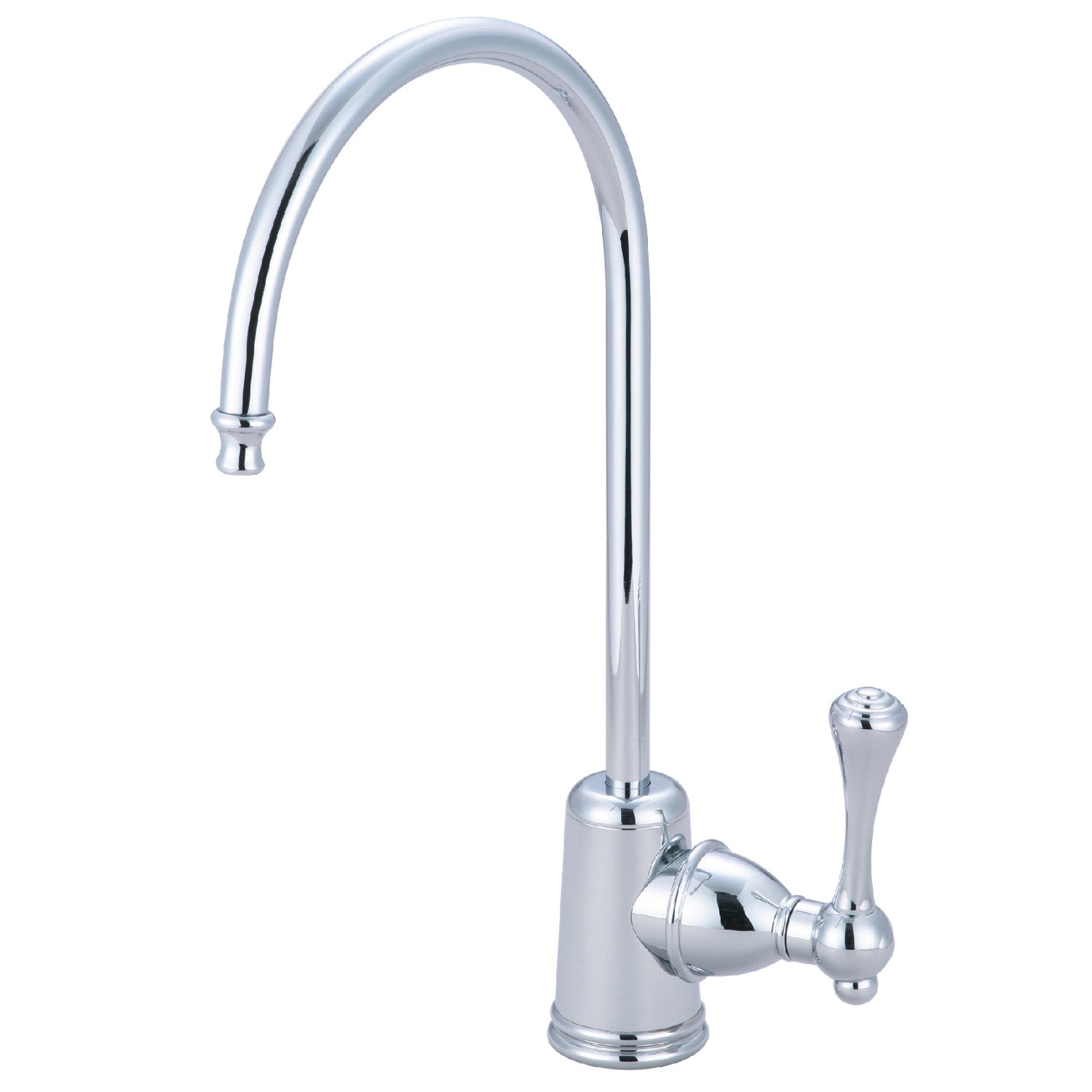 Kingston Tulare KS7191BL - Robinet de filtration d'eau Vintage à une poignée 1 trou, chrome poli