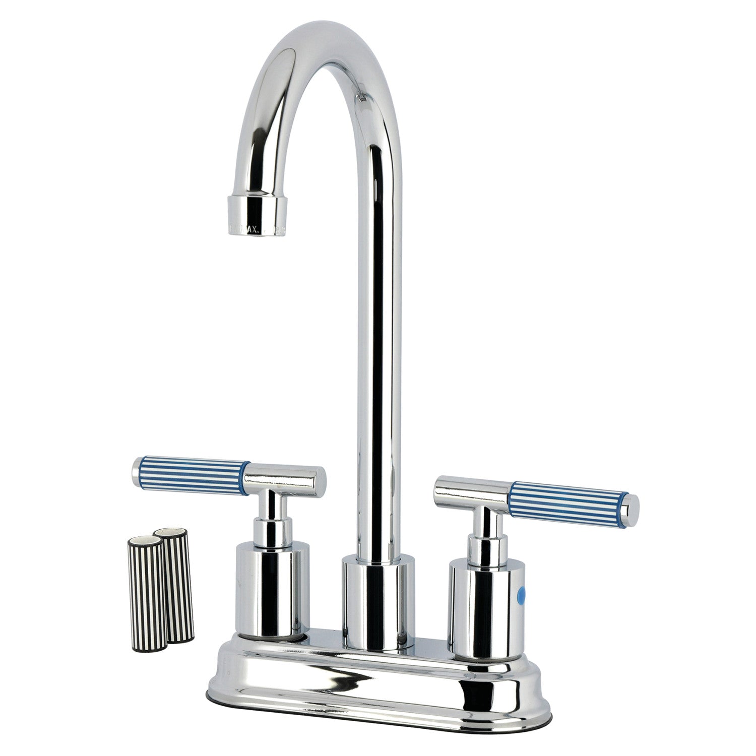Kingston Sona KB8491KPS - Robinet de bar à double poignée 4-Inch, Verona, chrome poli