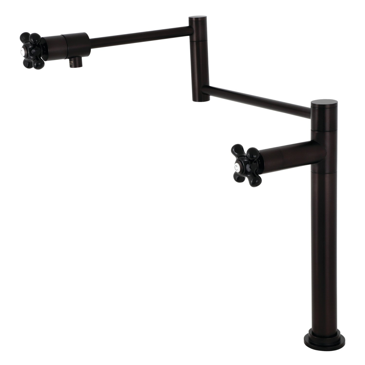 Kingston Tulare KS4705PKX - Robinet de remplissage de pot de montage de plate-forme de la duchesse 1 trou, bronze frotté à l'huile